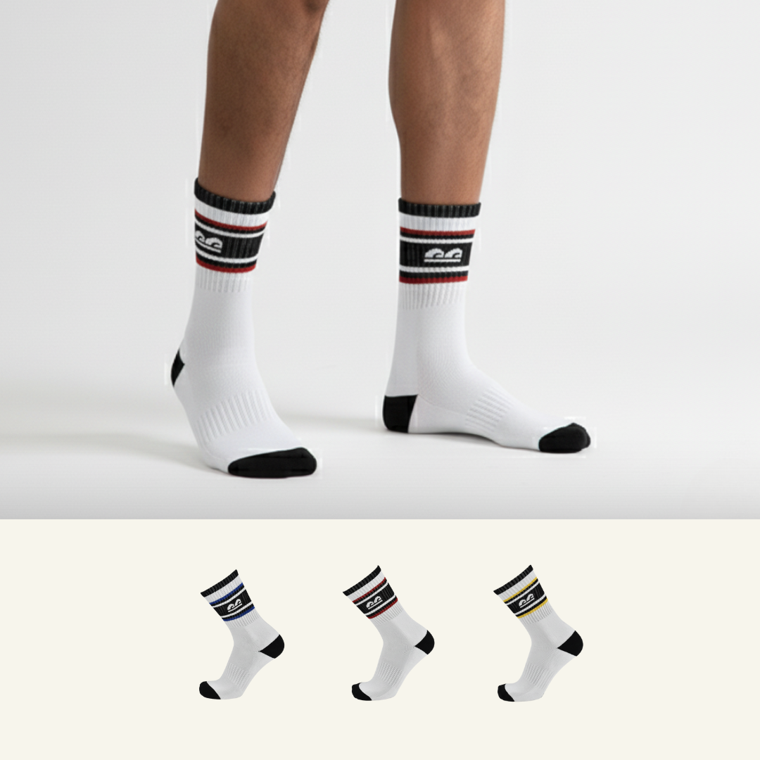 Sports All Purpose Crew Socks-Varsity Midnight Pack of 3