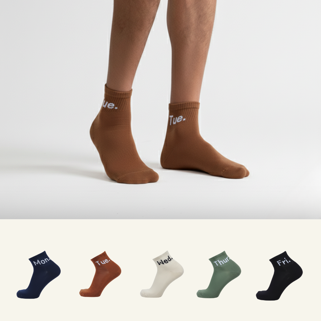 Sports All Purpose Ankle Socks-Workweek Essentials Pack of 5