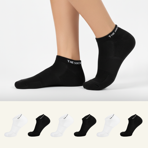 Sports Running Ankle Socks Multicolor Pack of 6