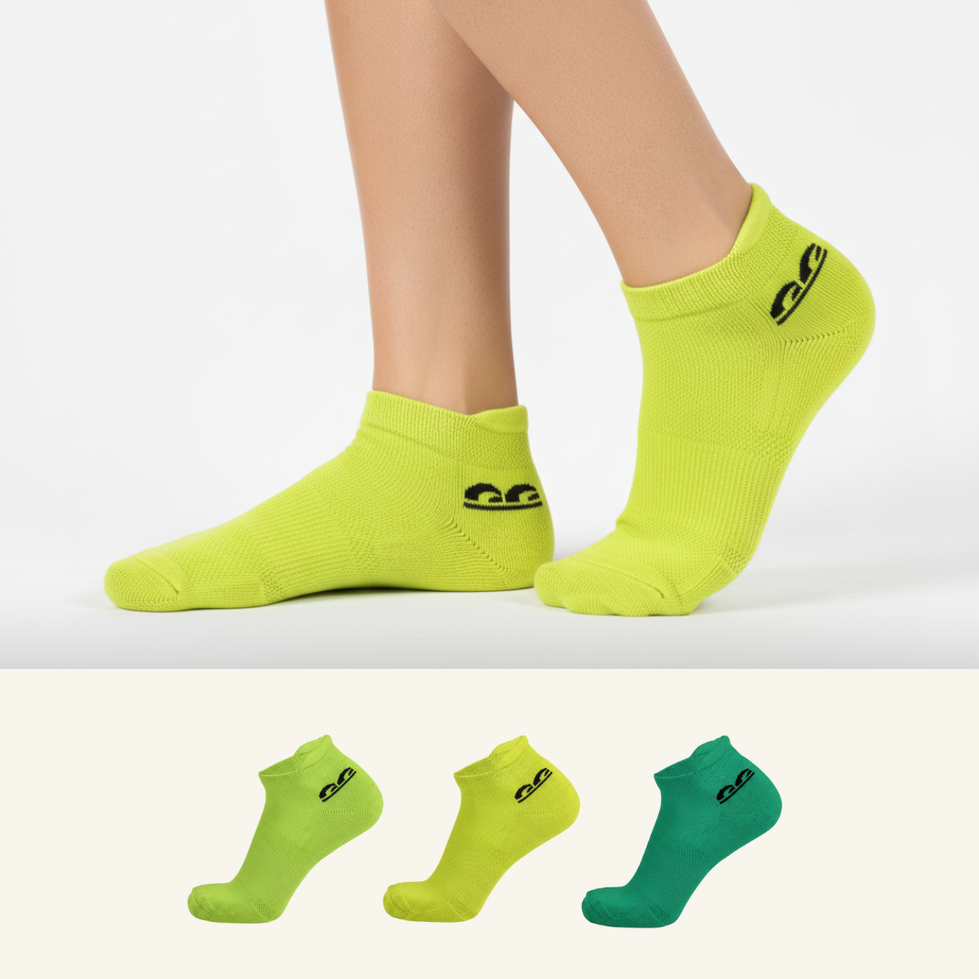 Sports Running Ankle Socks-Limeade Pack of 3