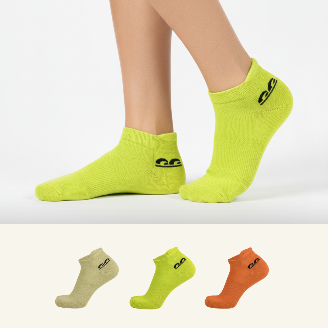 Sports Running Ankle Socks-Citrus Safari Pack of 3