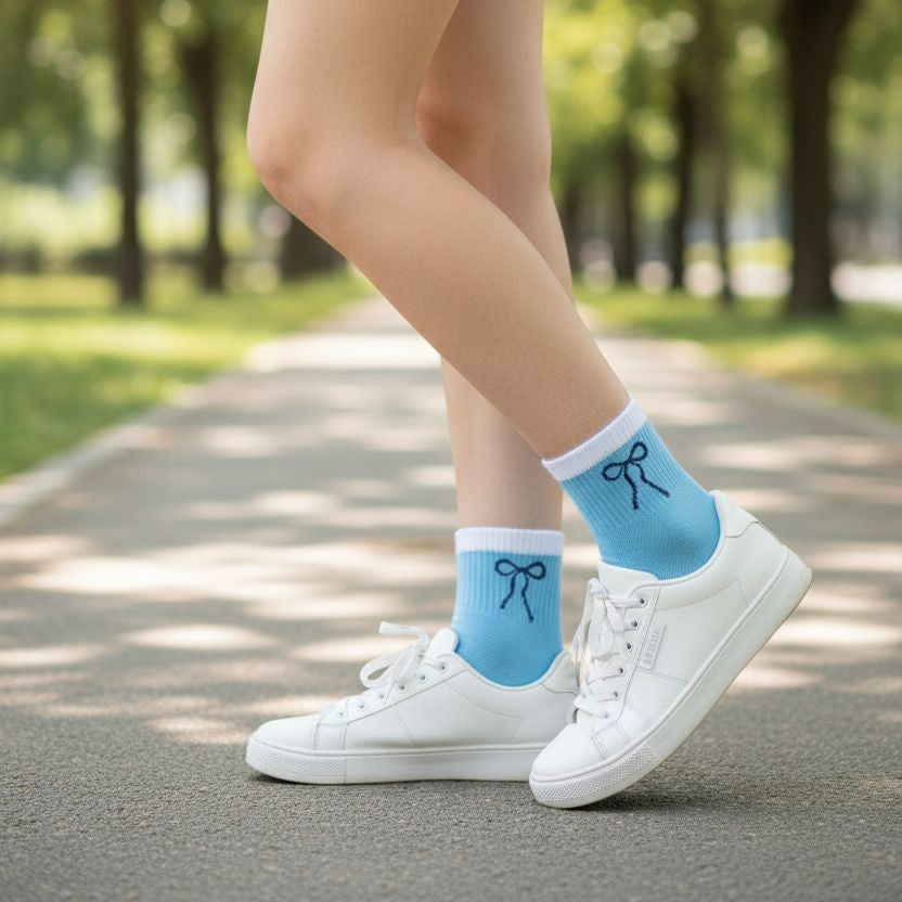 Design Everyday Ankle Socks-Brunch & Bows Pack of 3