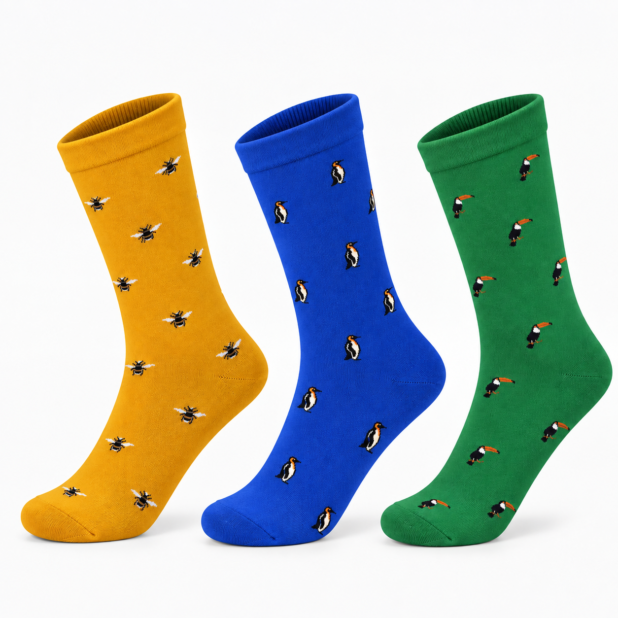 Waddle & Wing Pack Of 3-Crew Socks