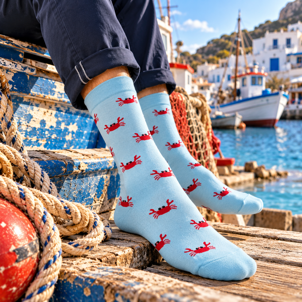 Ocean Buddies Pack of 3-Crew Socks