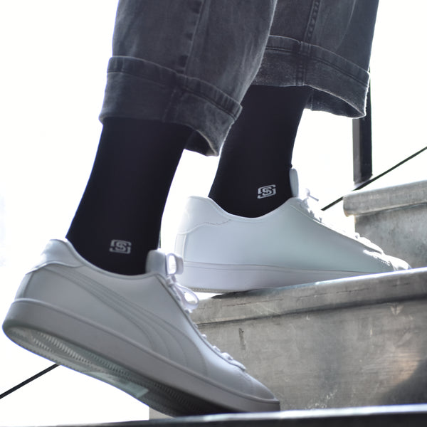 Bamboo Crew Socks - Black (3 Pair)