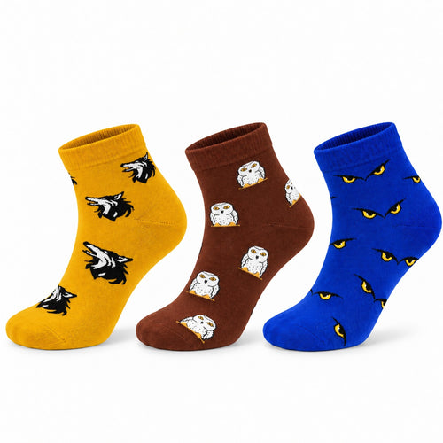 Hide & Howl Pack Of 3-Ankle Socks