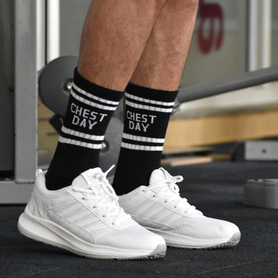 Sports GYM Crew Socks Black Pack of 5
