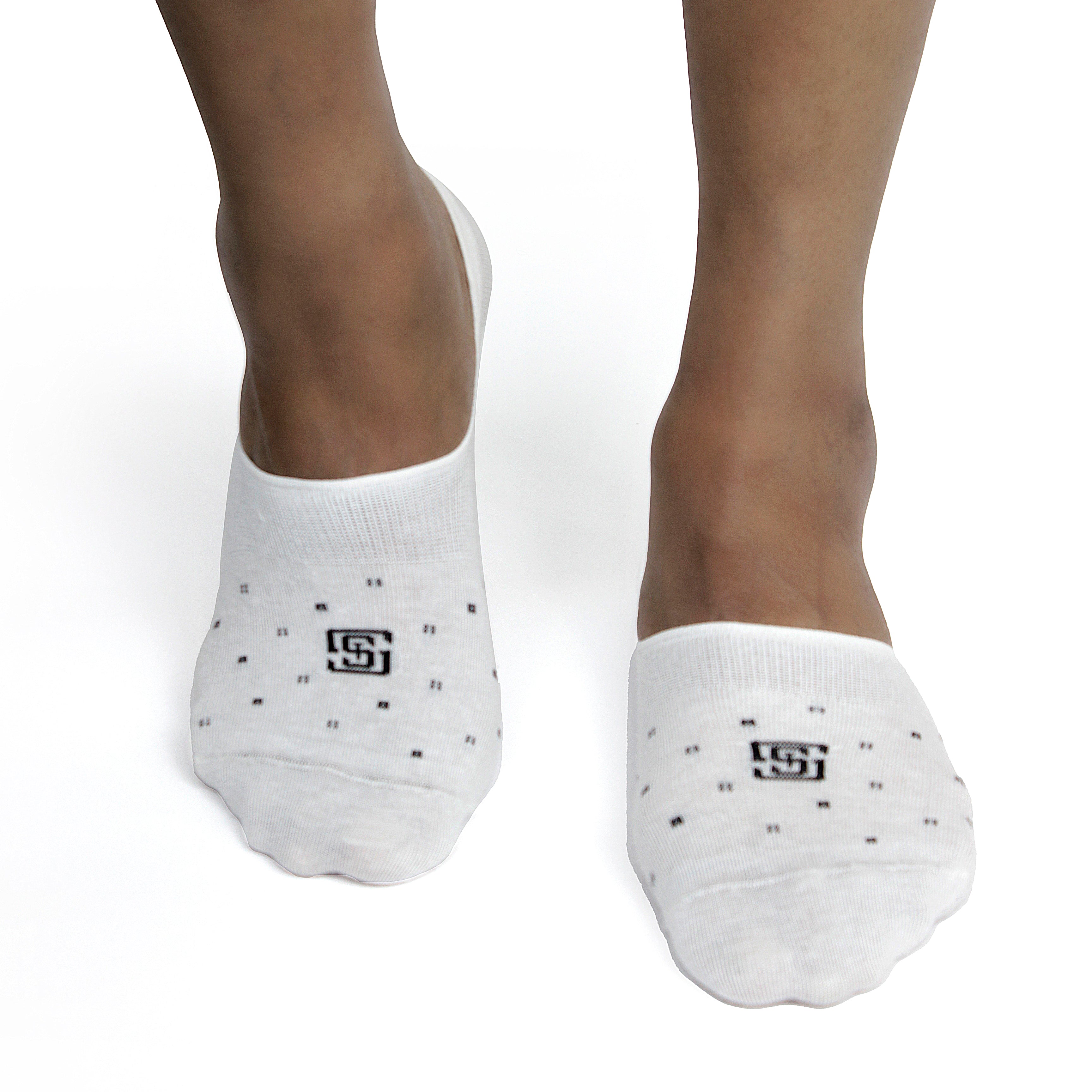 Design Specticals Charm No Show Socks-White Pack of 1