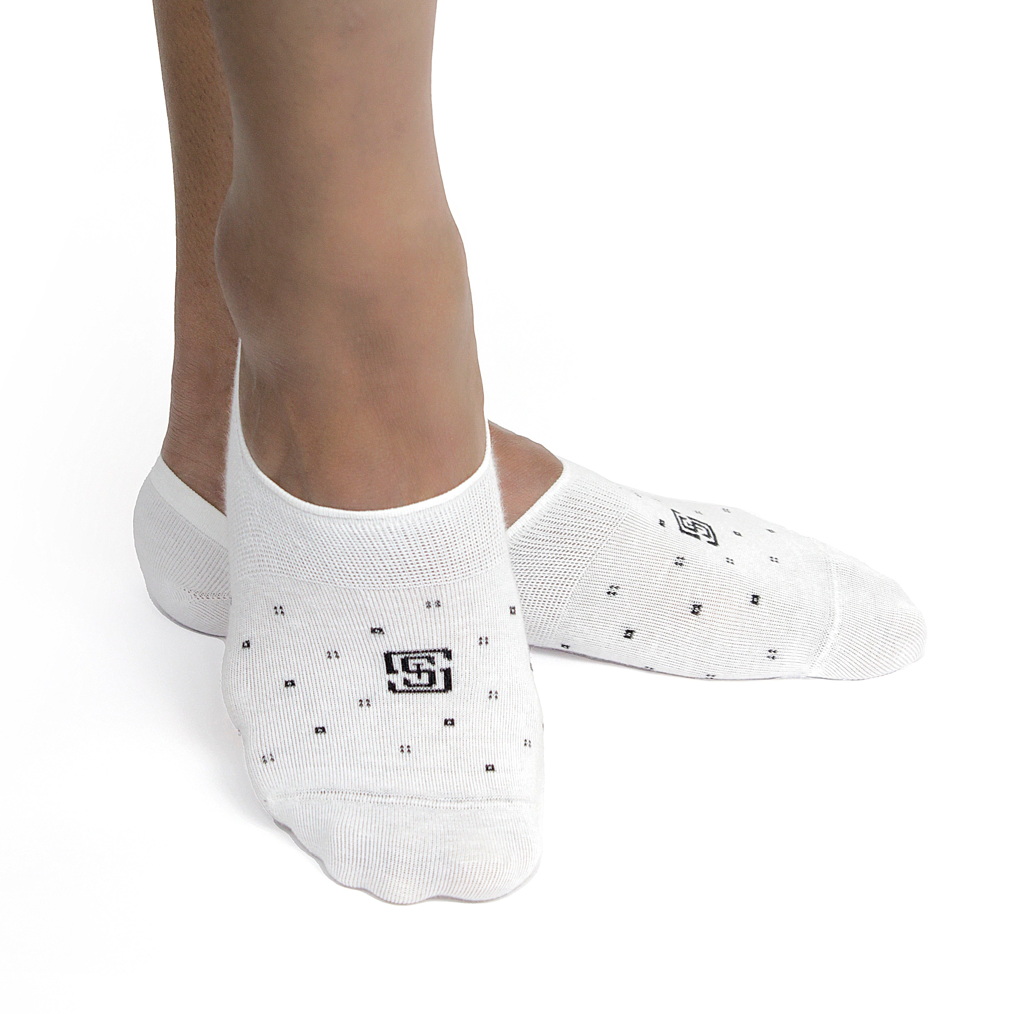 Design Specticals Charm No Show Socks-White Pack of 1