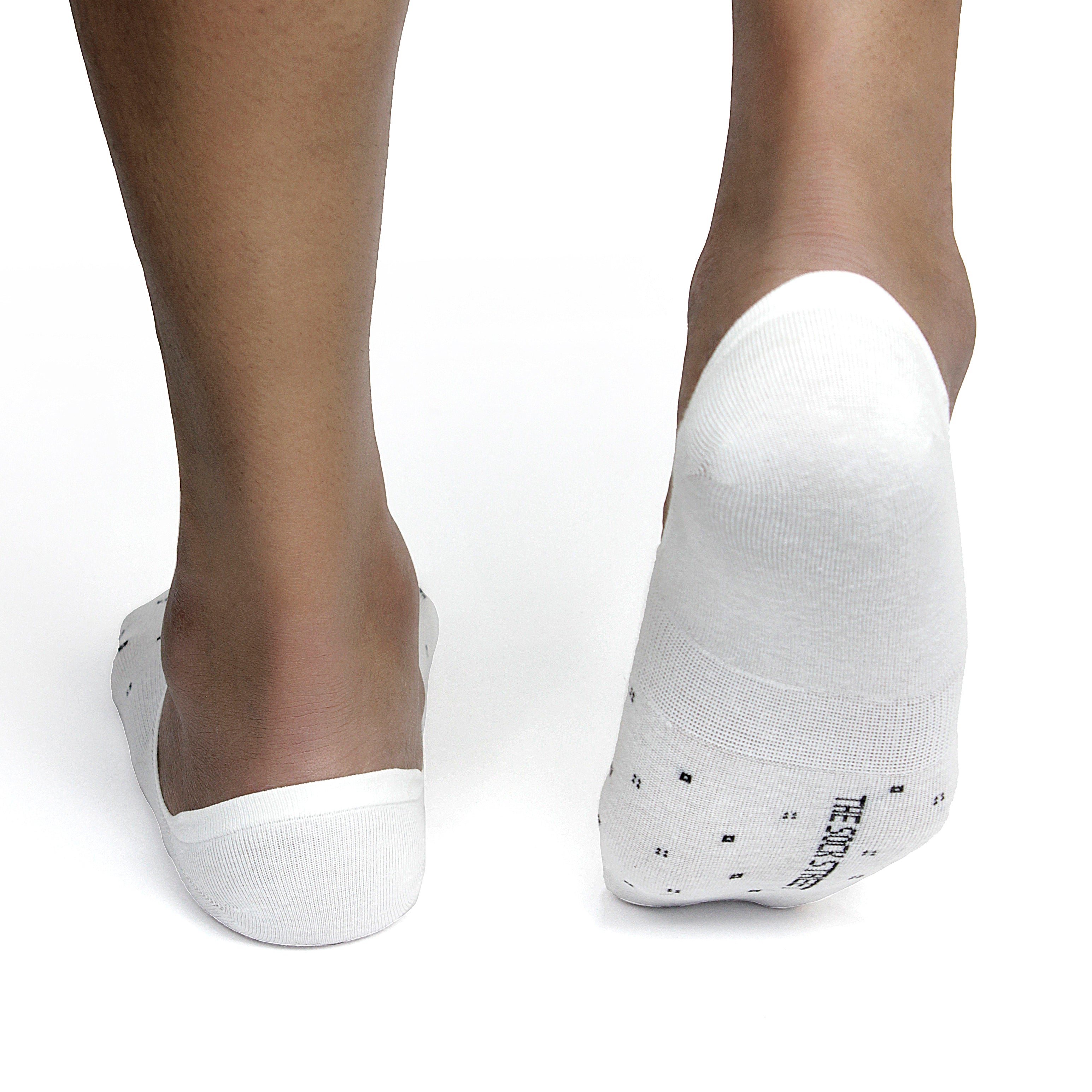 Design Specticals Charm No Show Socks-White Pack of 1