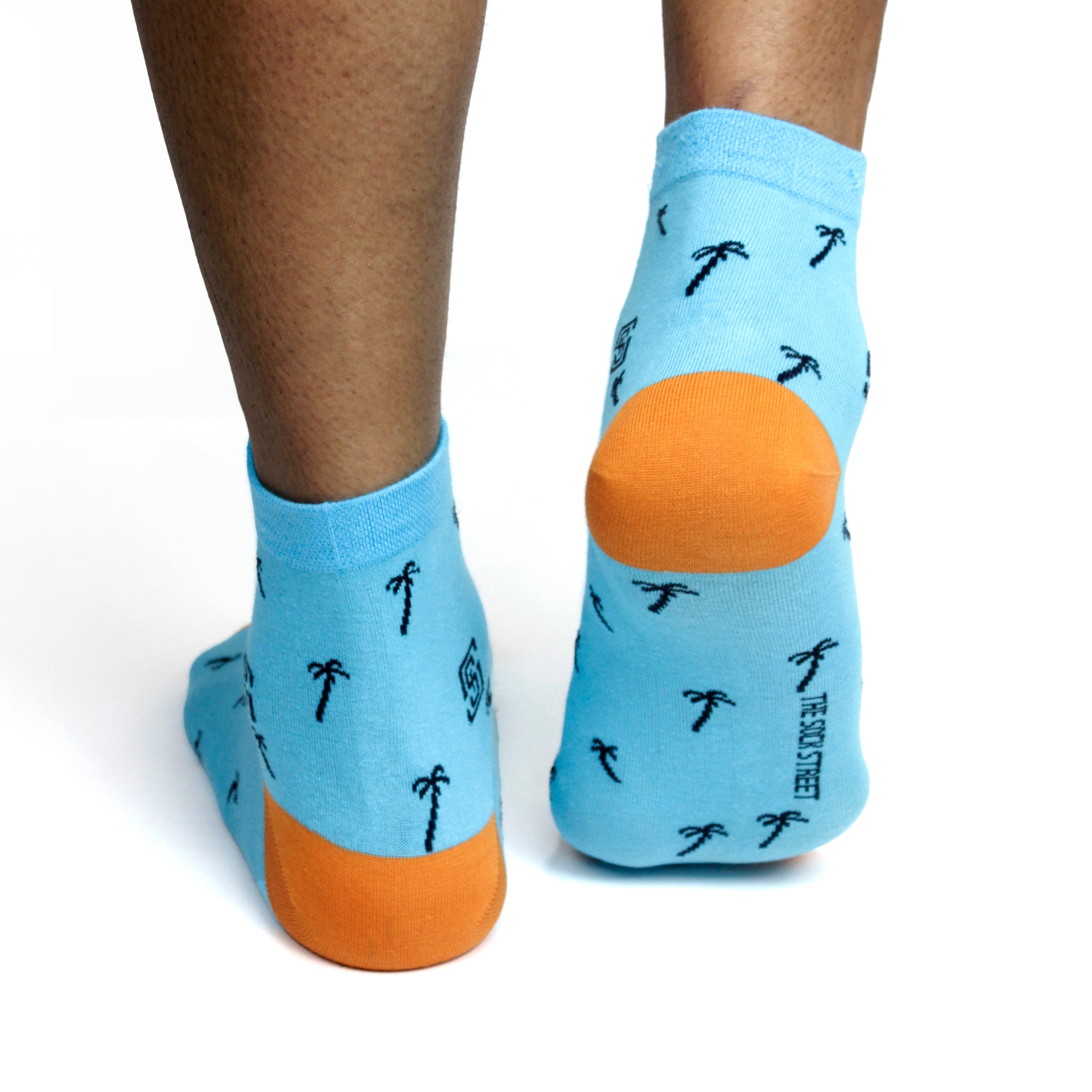 Design Artisanal Palm Ankle Socks-Multicolor Pack of 1