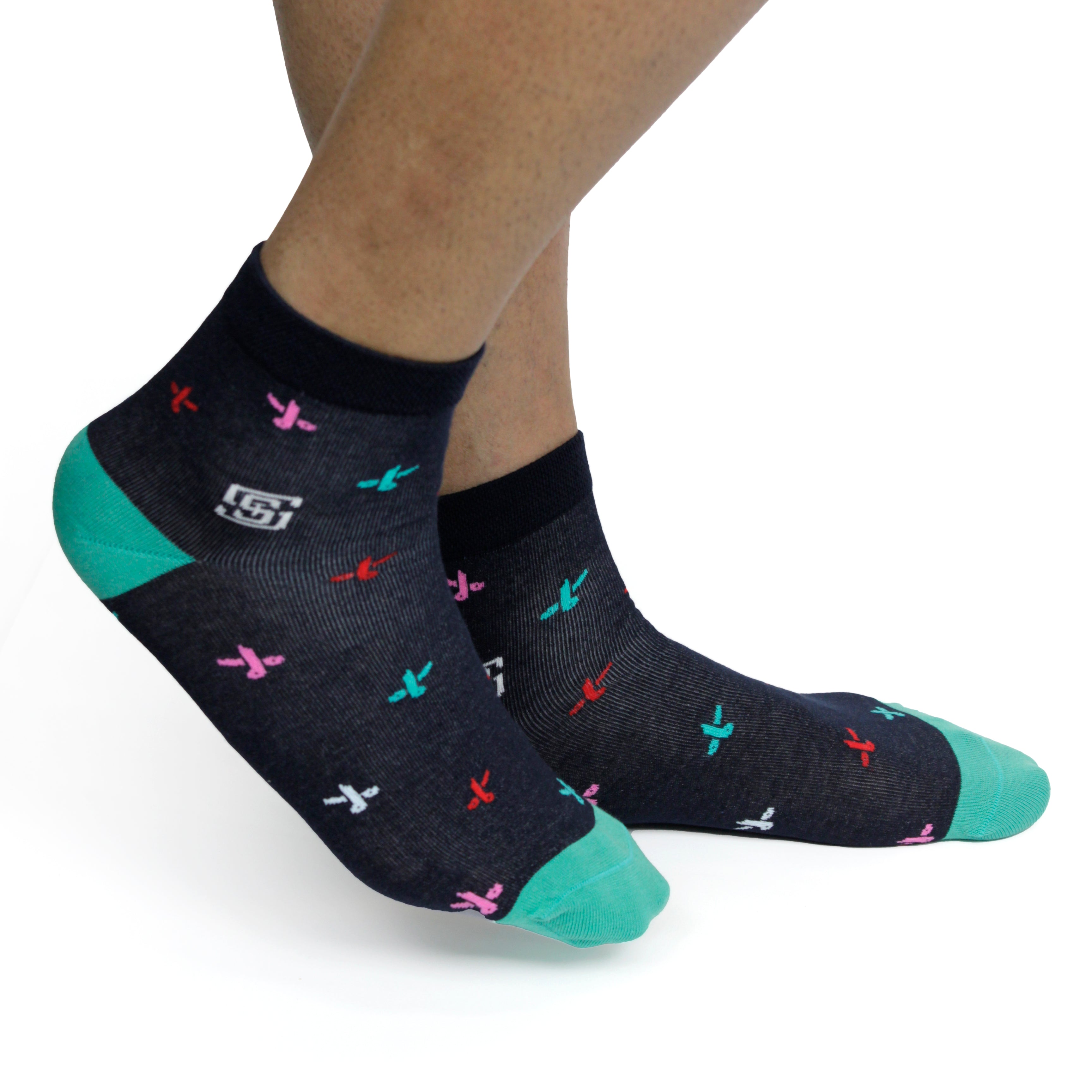 Design Artisanal Scissors 
 Ankle Socks-Multicolor Pack of 1