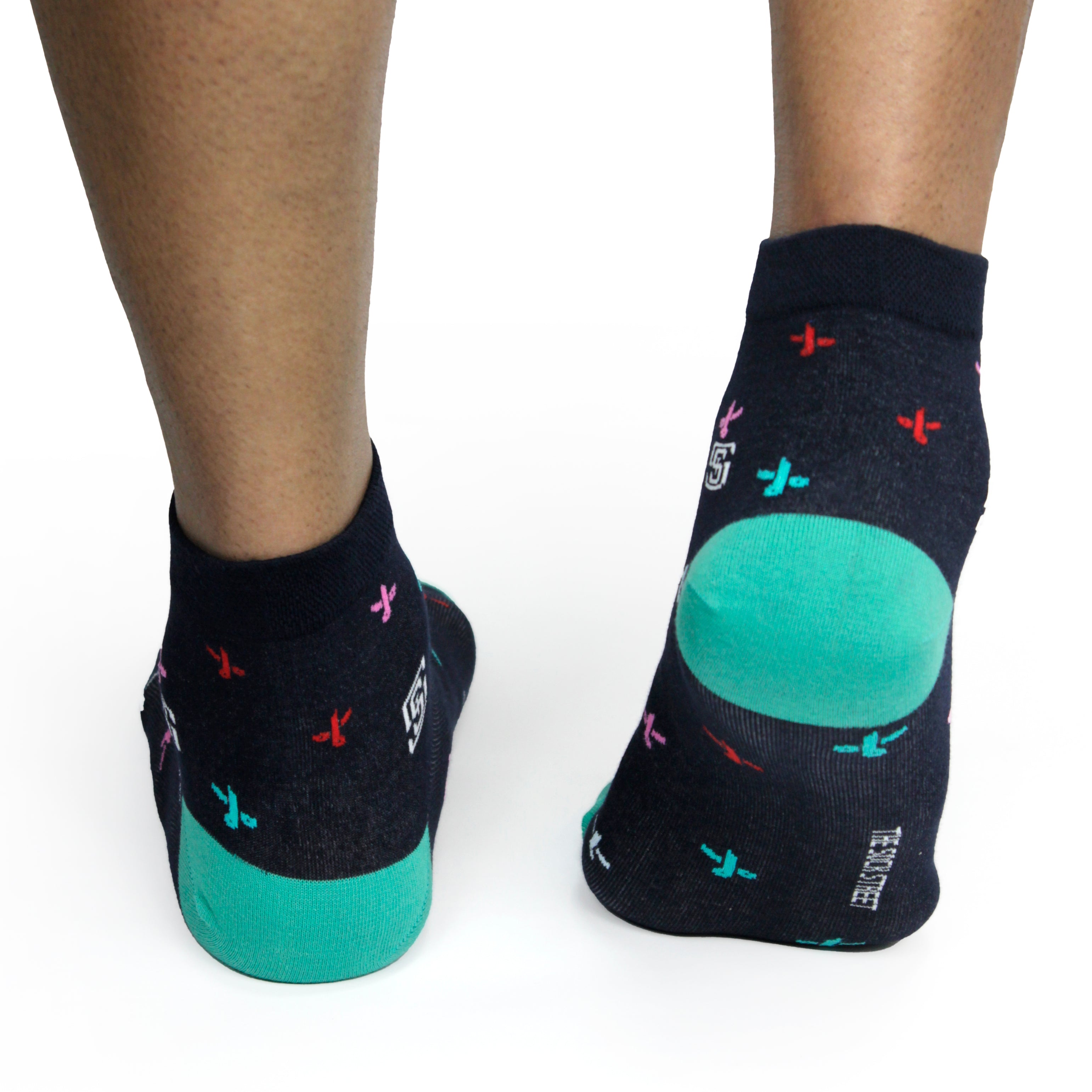 Design Artisanal Scissors 
 Ankle Socks-Multicolor Pack of 1