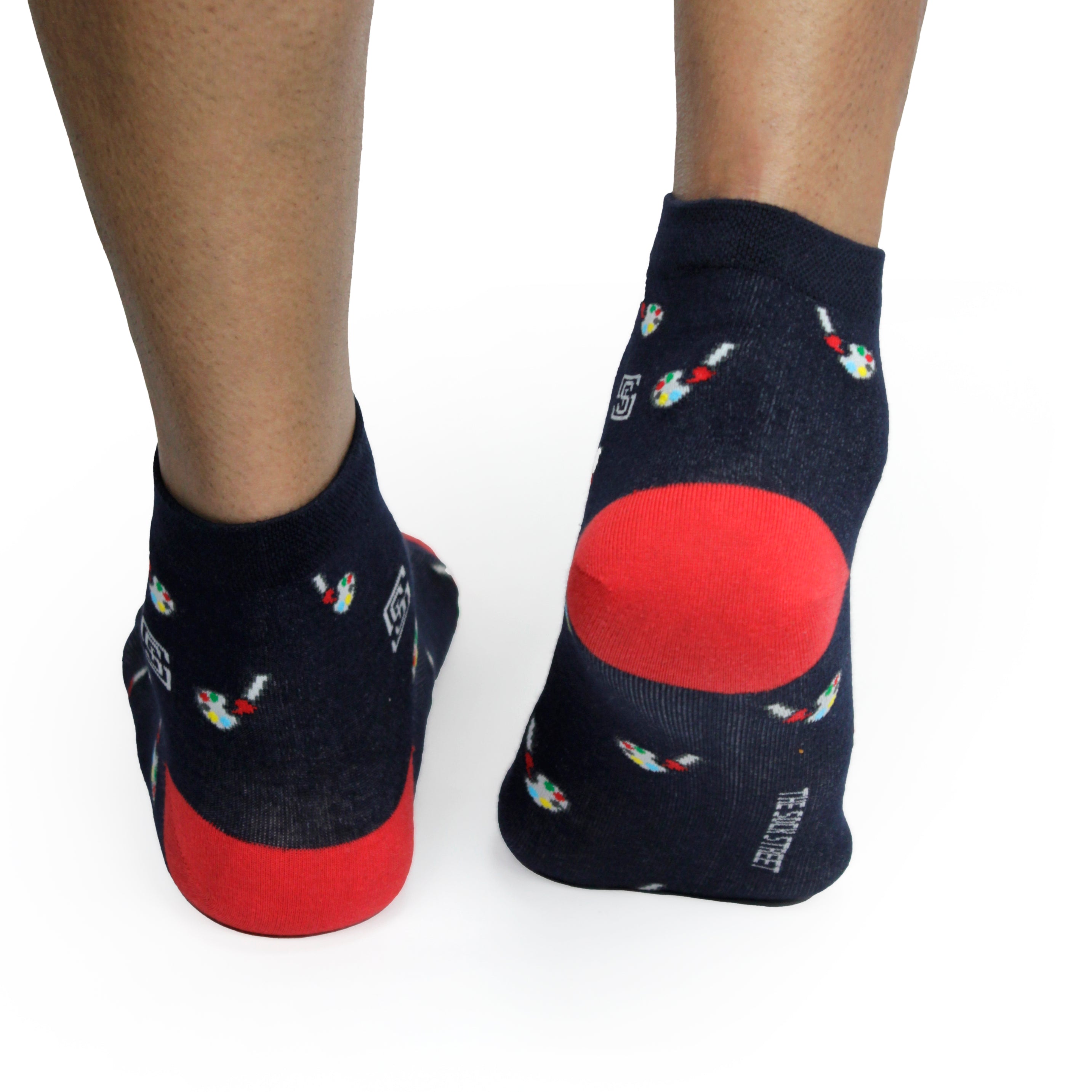 Design Artisanal Palette Ankle Socks-Multicolor Pack of 1