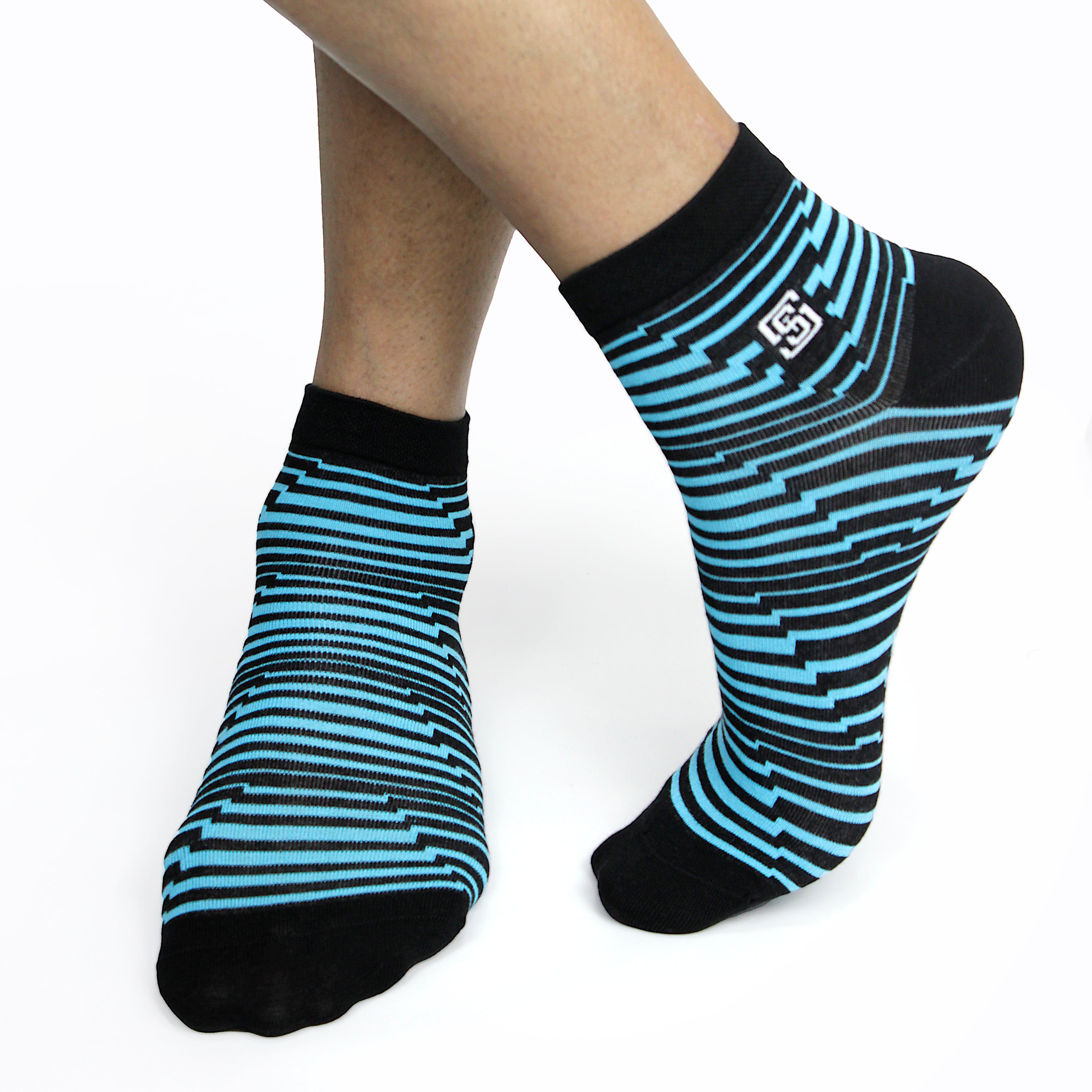 Design Printed Ultra-Smooth Ankle Socks (1 Pairs)