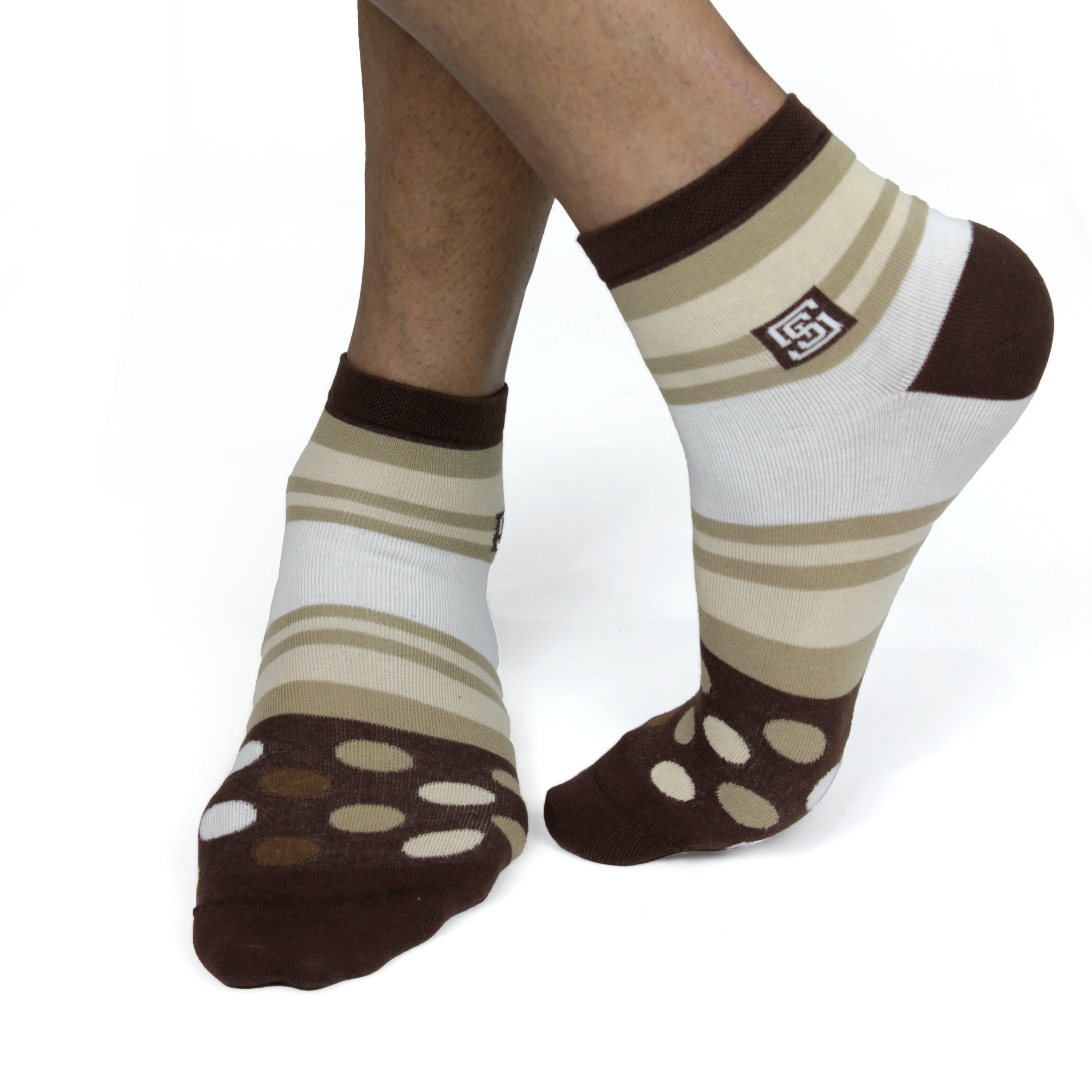 Design Polka Dot Ankle Socks-White Pack of 1