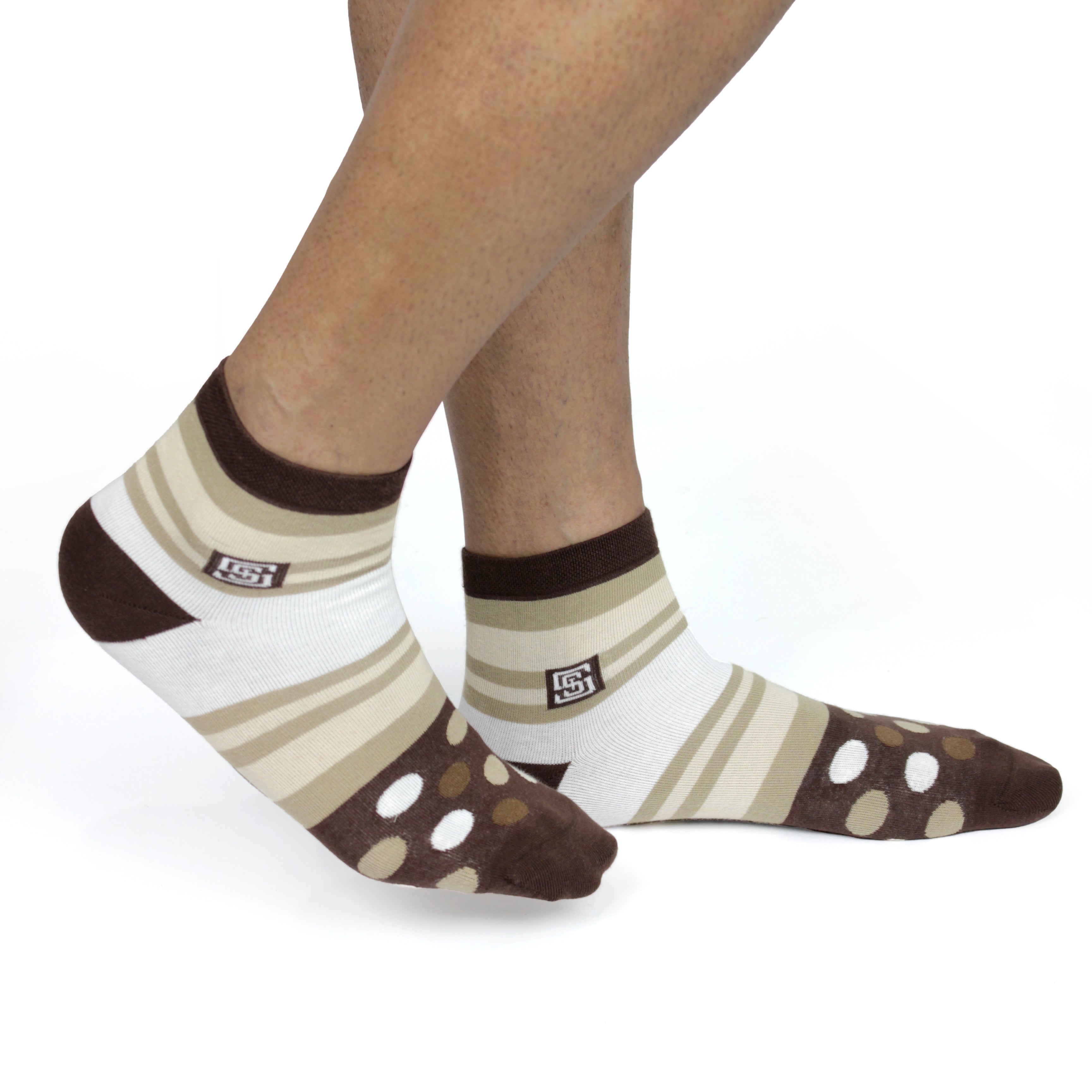 Design Polka Dot Ankle Socks-White Pack of 1