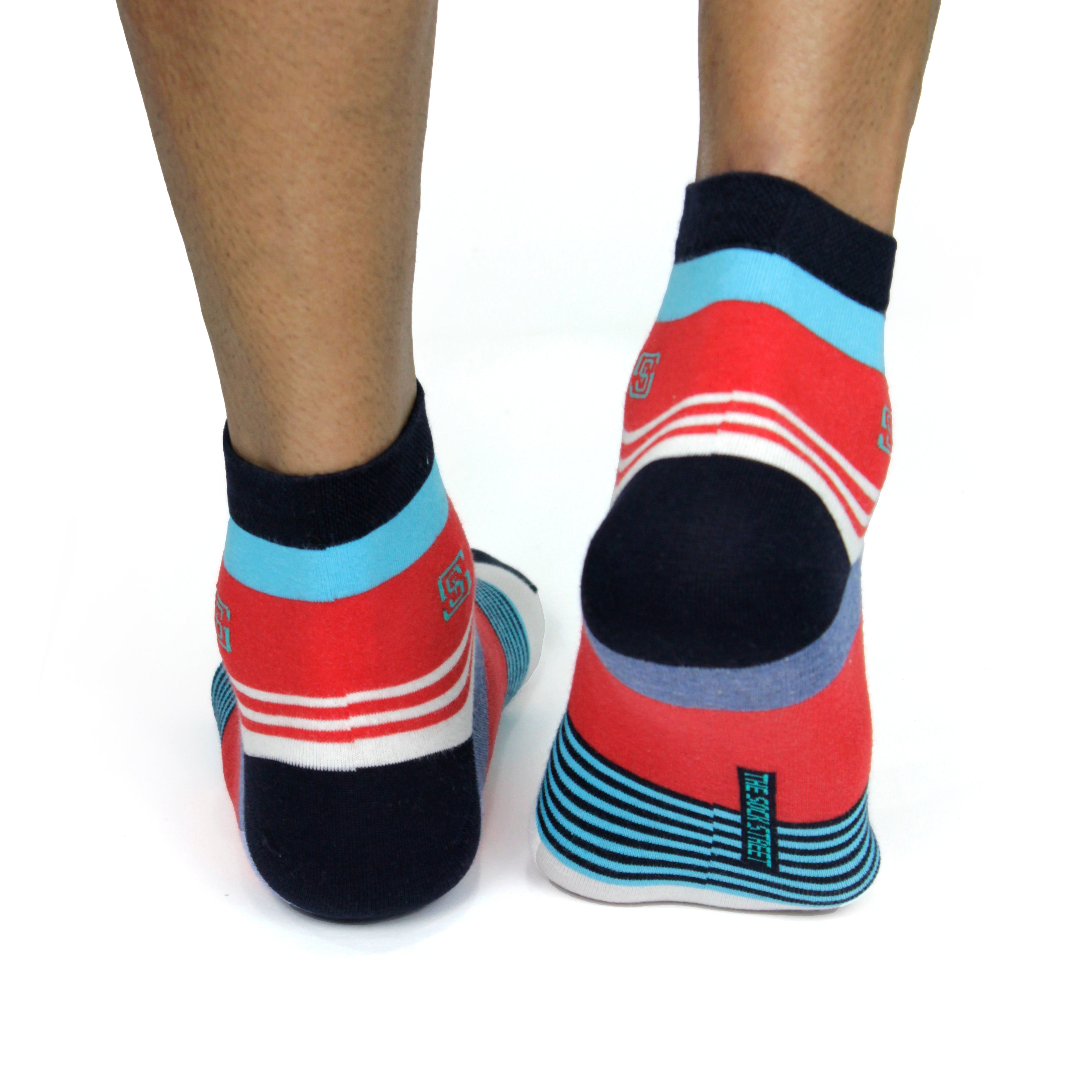 Design Stripe Ultra-Smooth Ankle Socks (1 Pairs)