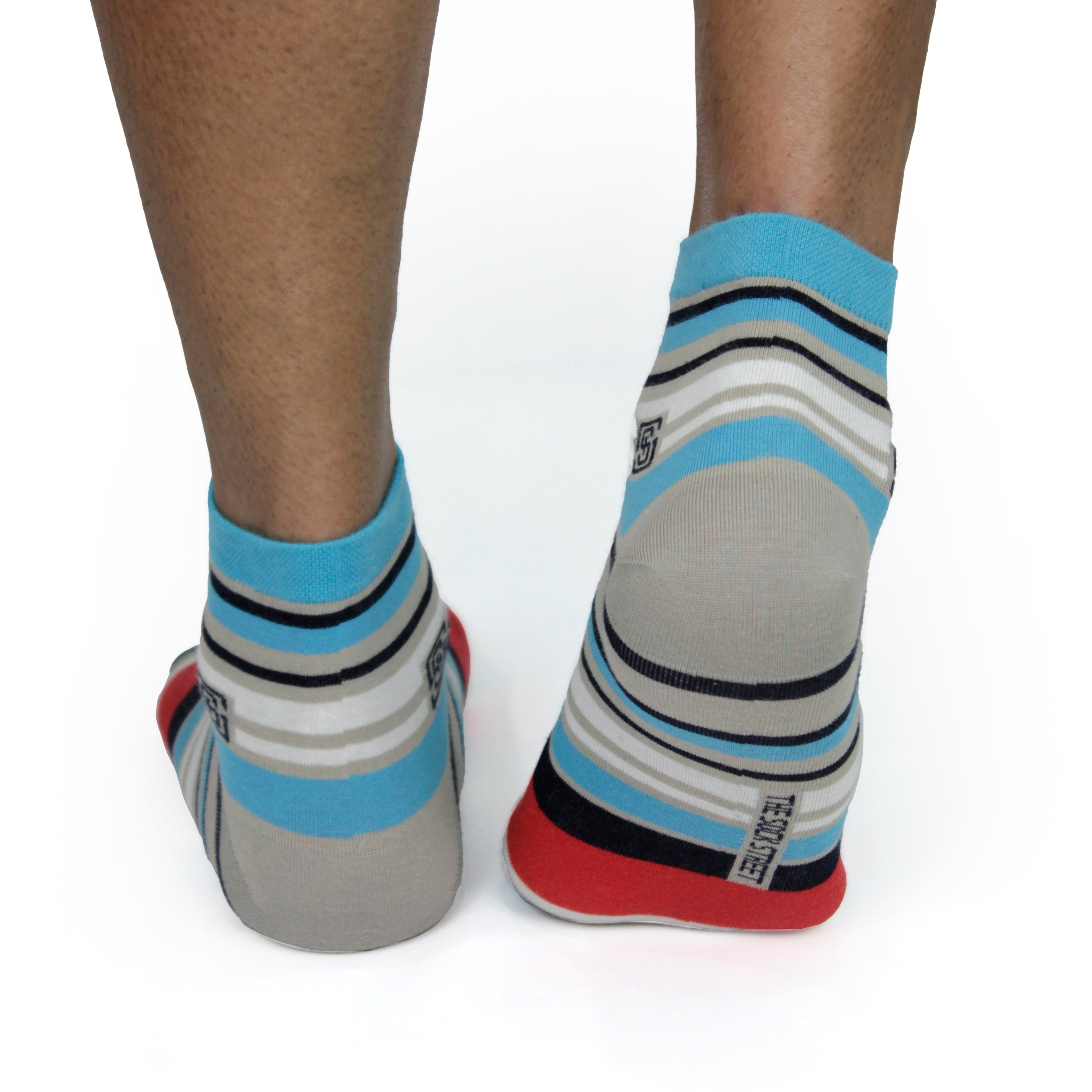 Design Stripe Ultra-Smooth Ankle Socks (1 Pairs)