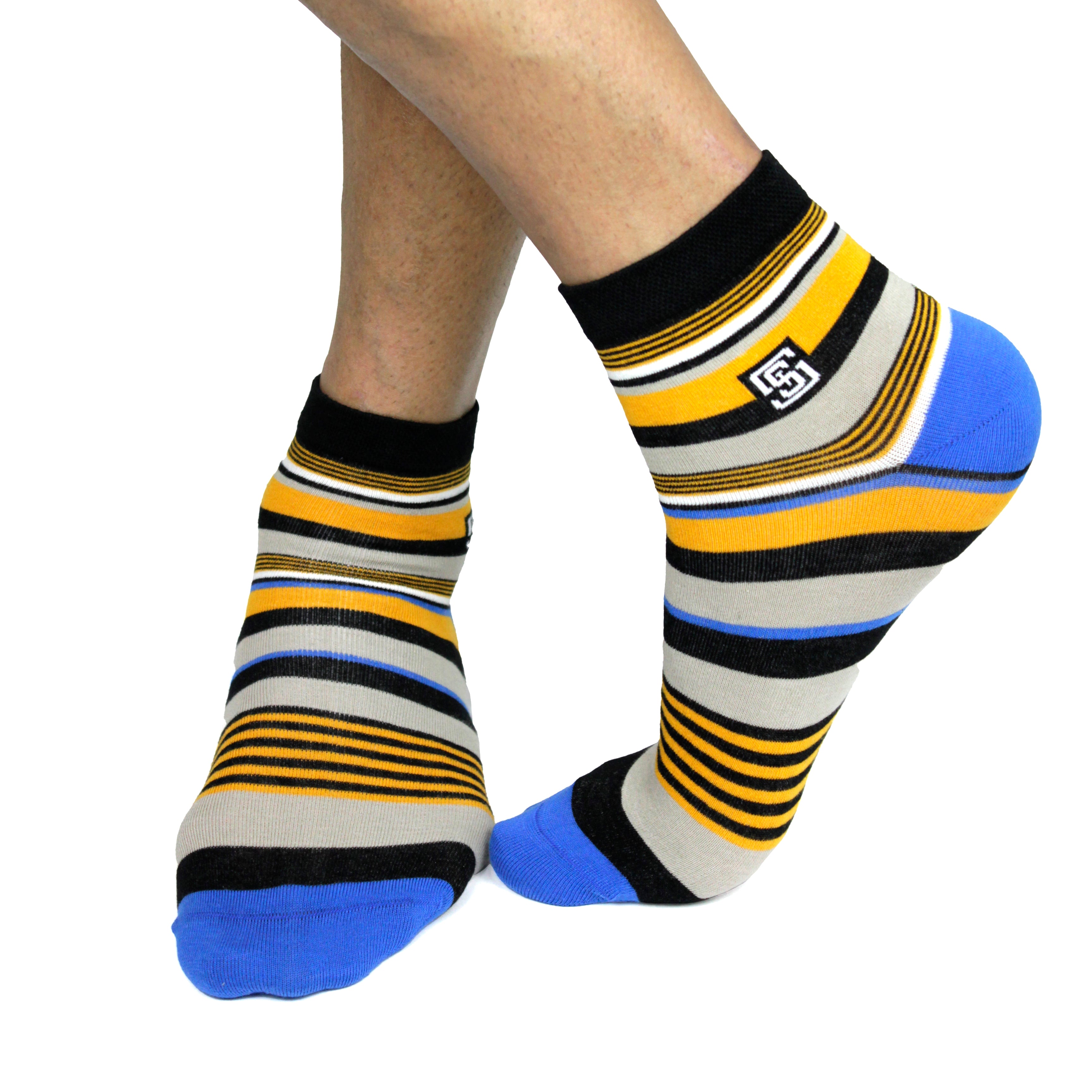Design Stripe Ultra-Smooth Ankle Socks (1 Pairs)
