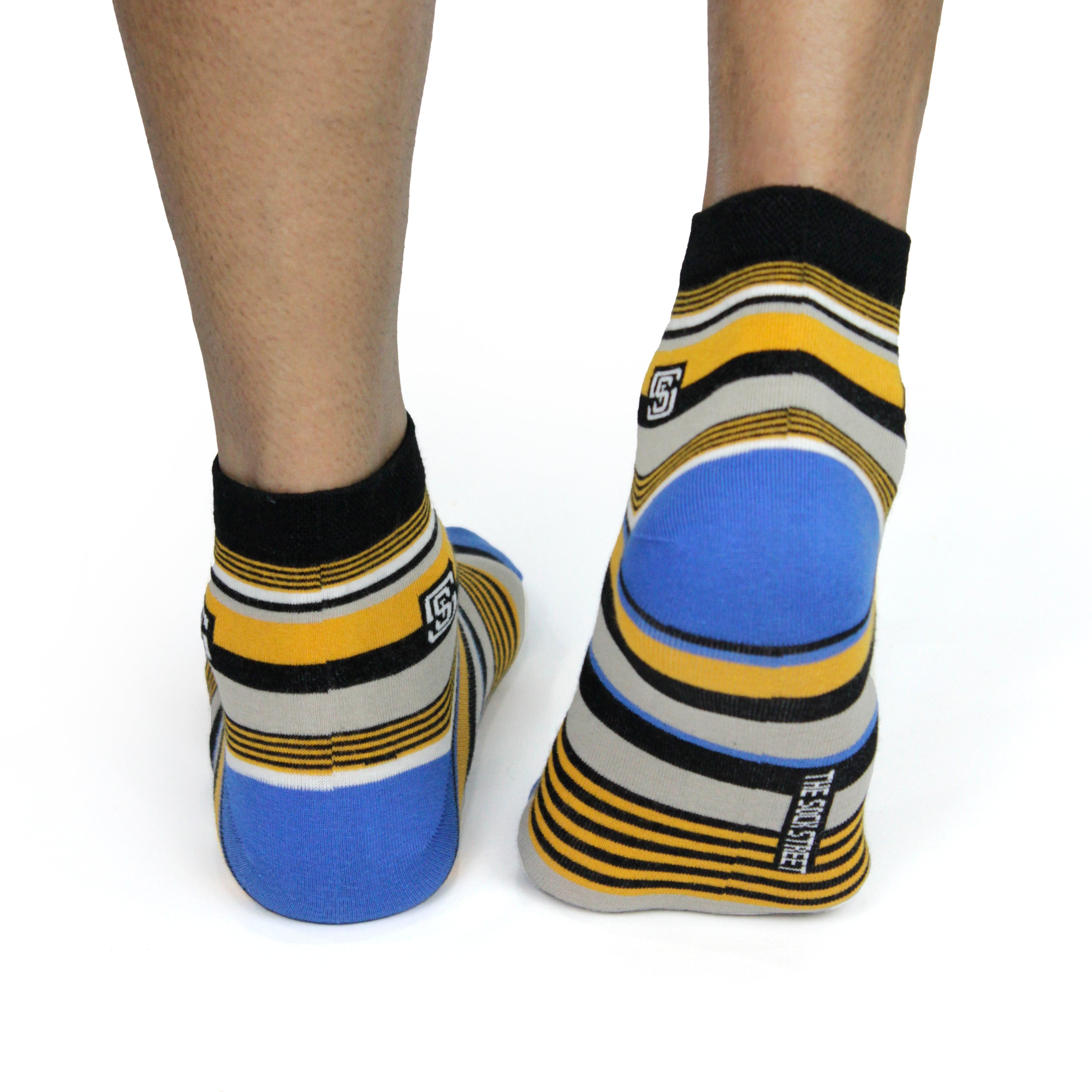 Design Stripe Ultra-Smooth Ankle Socks (1 Pairs)