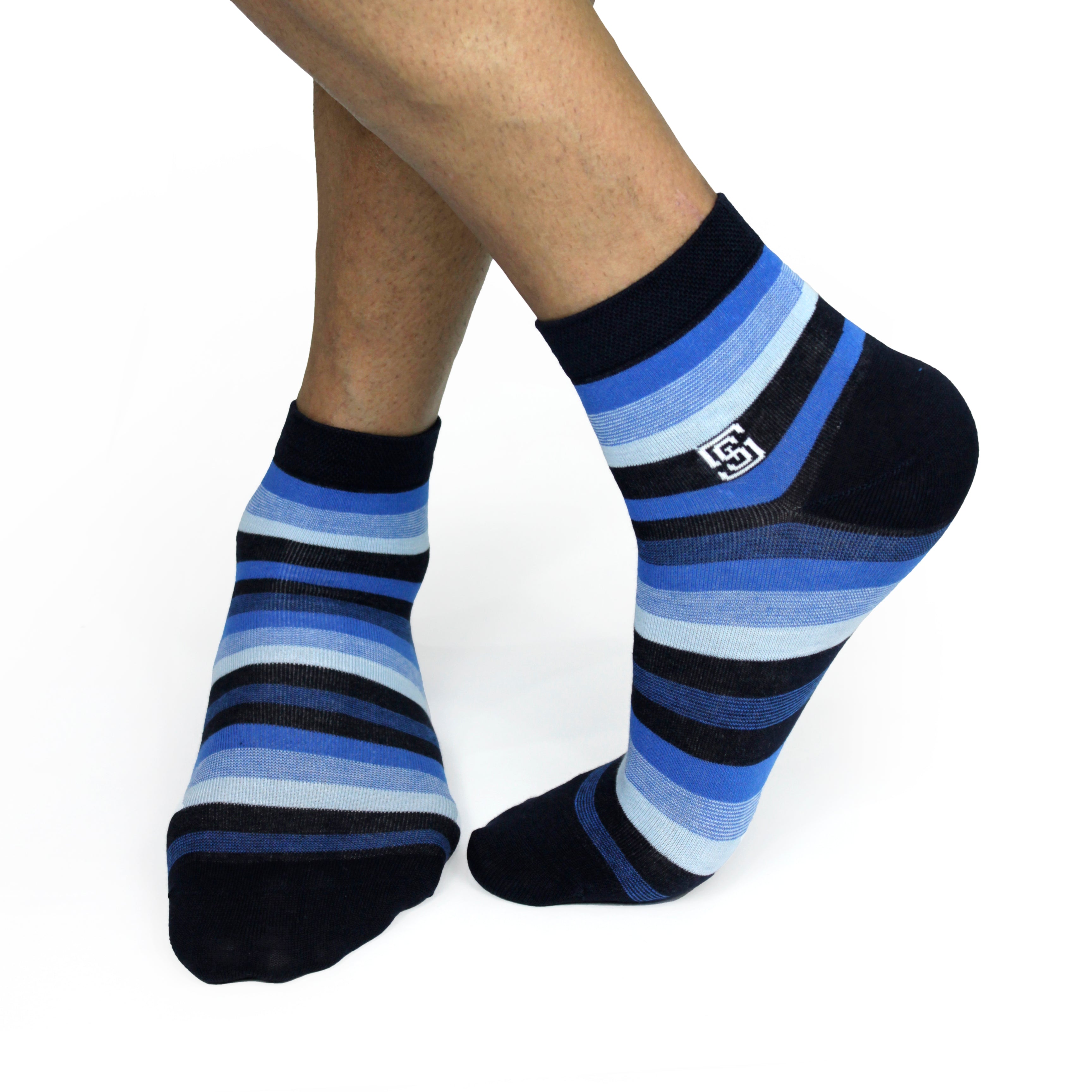 Design Dazzler 
 Ankle Socks-Blue Pack of 1