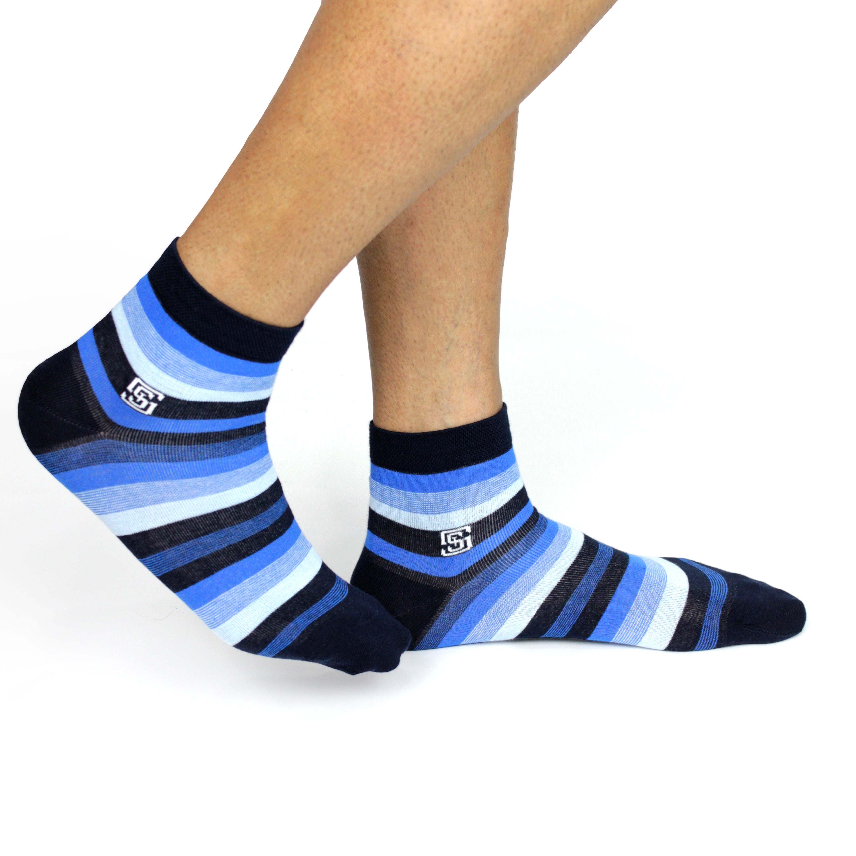 Design Dazzler 
 Ankle Socks-Blue Pack of 1