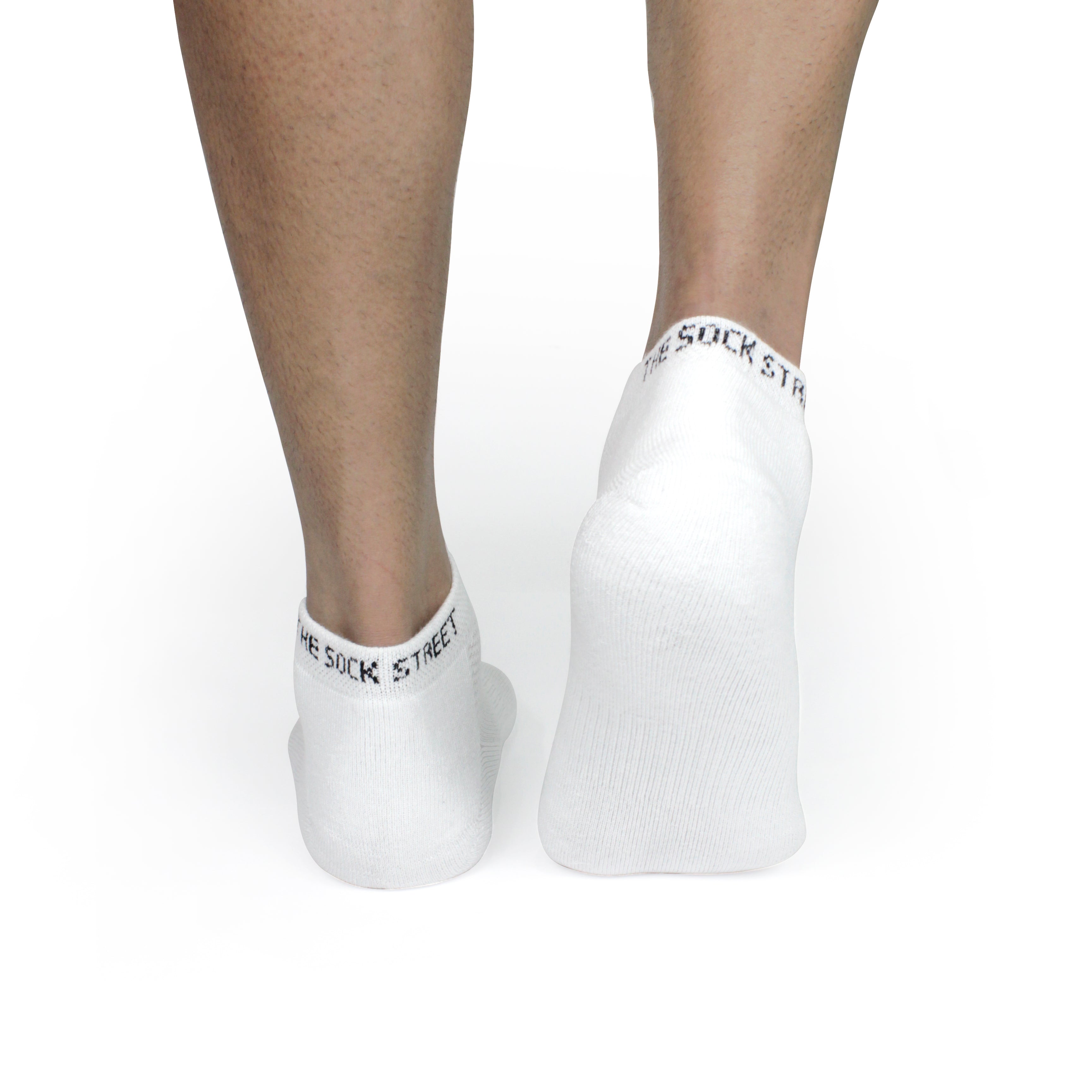 Sports Running Ankle Socks-All White Pack of 3