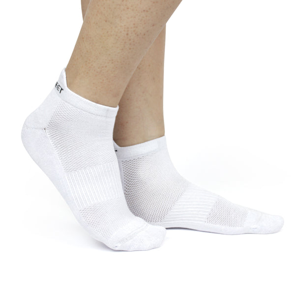 Bamboo Low Ankle Socks- White (3 Pair)