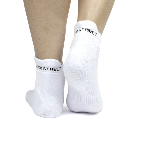 Bamboo Low Ankle Socks - White (6 Pair)