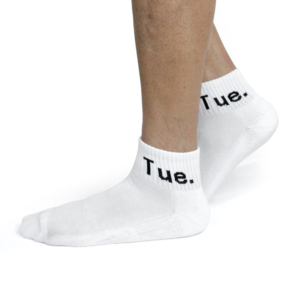 Weekly Ankle Socks- White (5 Pair)