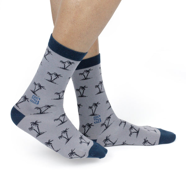Paradise Trip Men Crew Socks- (3 Pair)