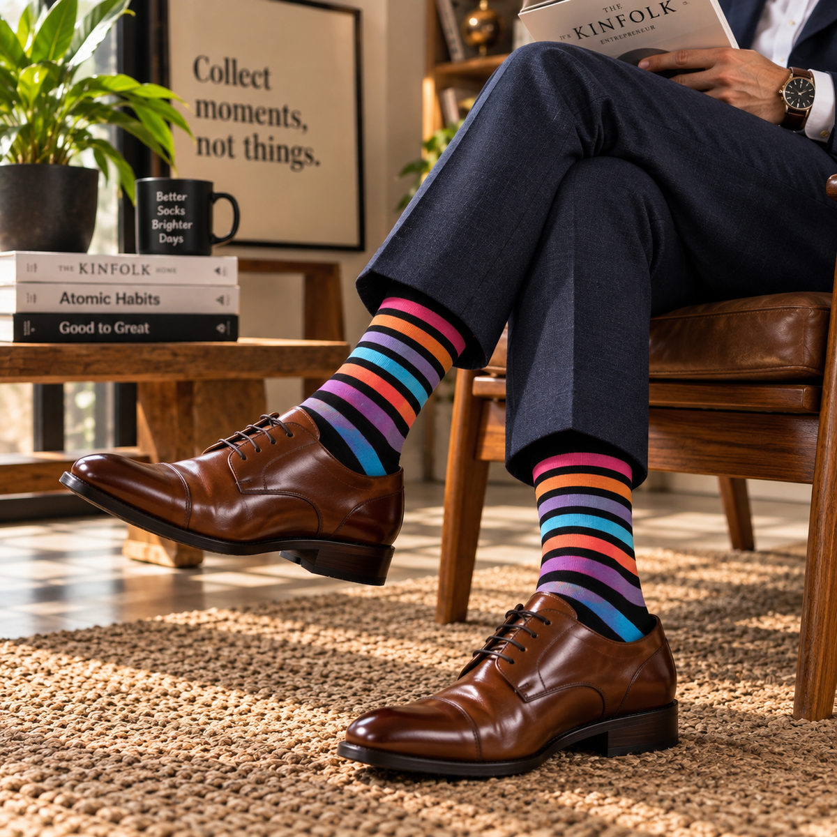Sunset Escape Pack Of 3-Crew Socks