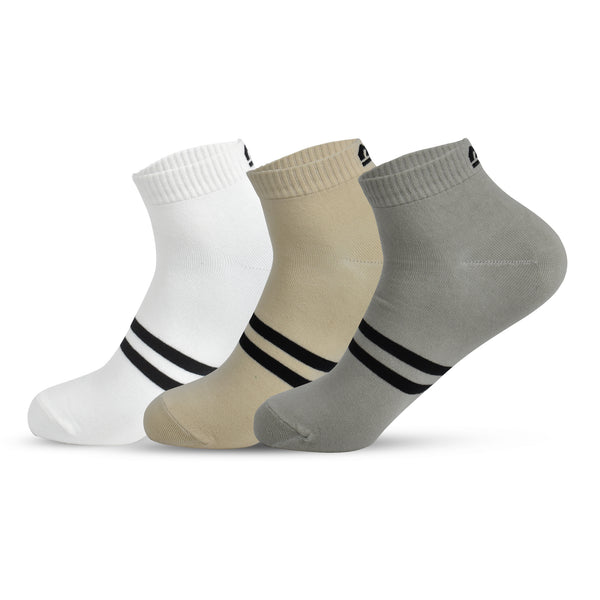 Women Sports Low Ankle Socks - Soft Trio (3 Pair)