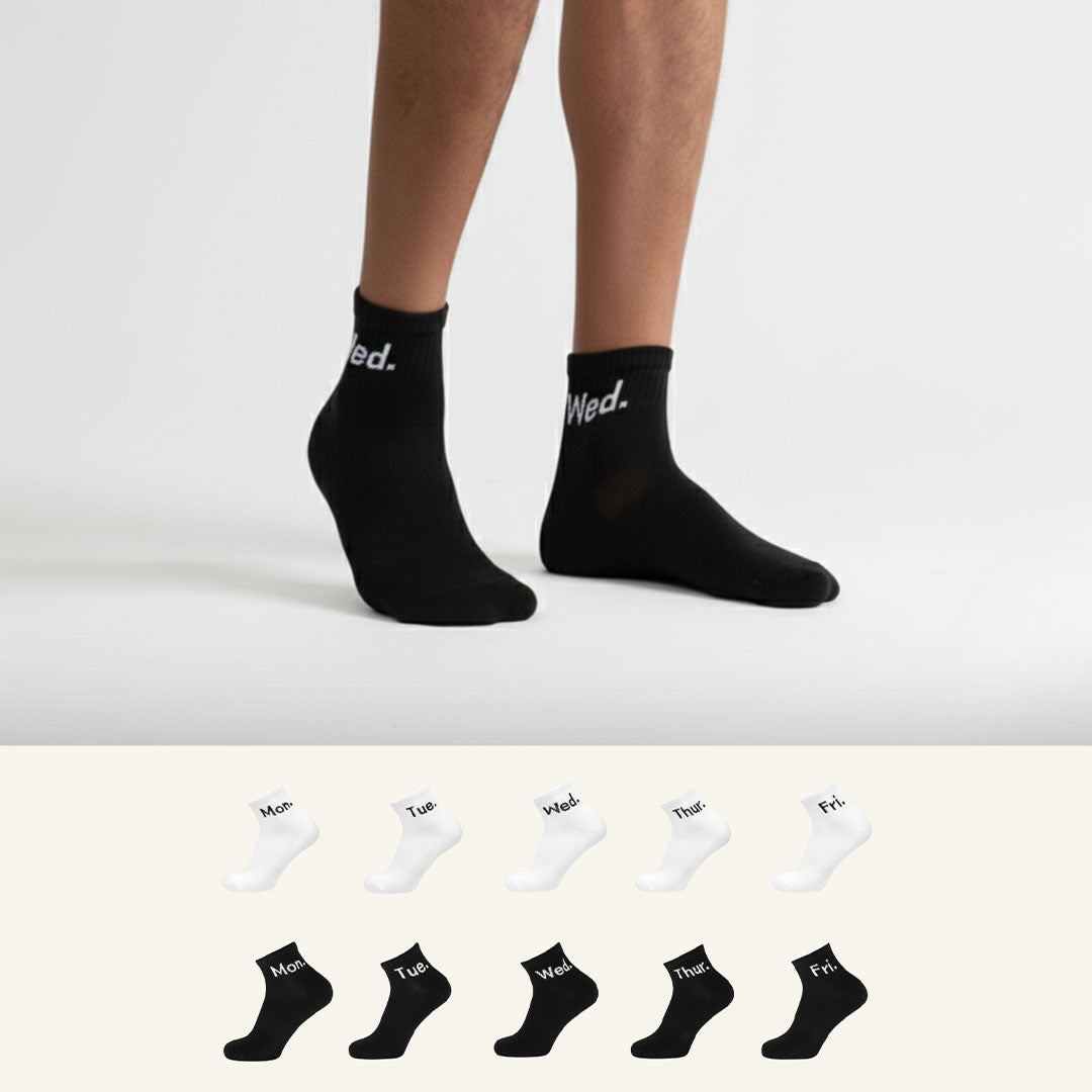 Sports Weekly Ankle Socks-Chess Combo Pack of 10