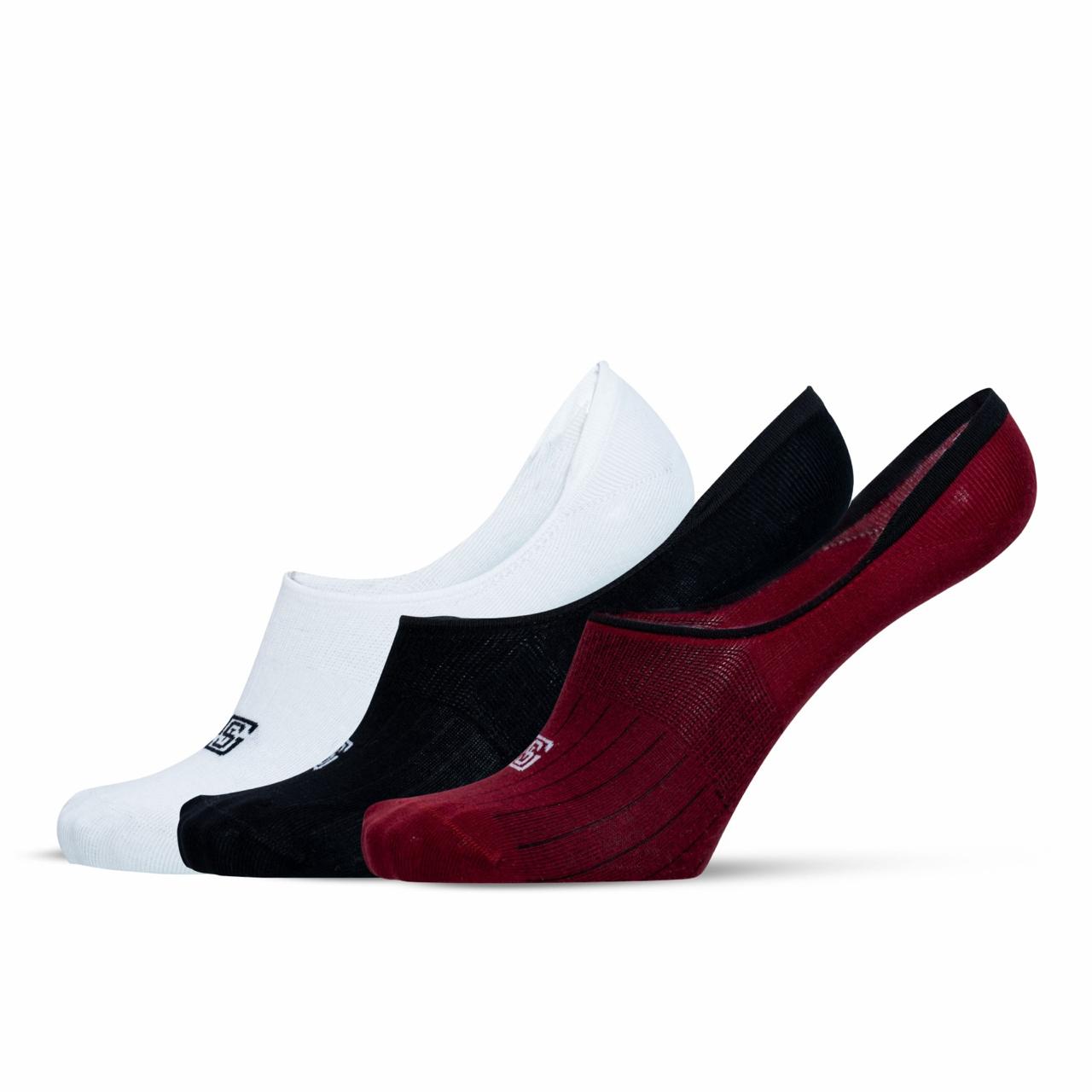 Design Solid Delight No Show Socks-Stadium Classics Pack of 3