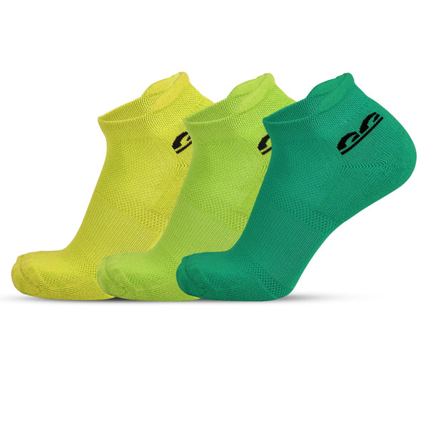 Sports Running Ankle Socks-Limeade Pack of 3