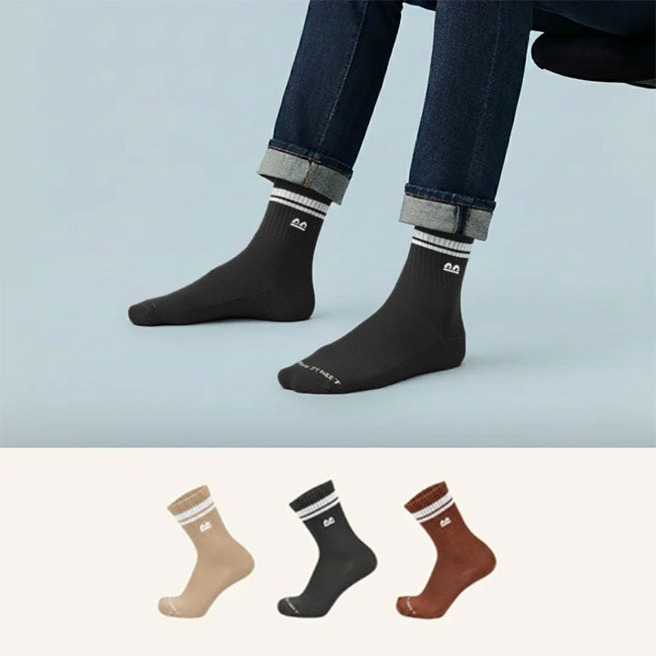 Sports Running Crew Socks Canyon Pack of 3