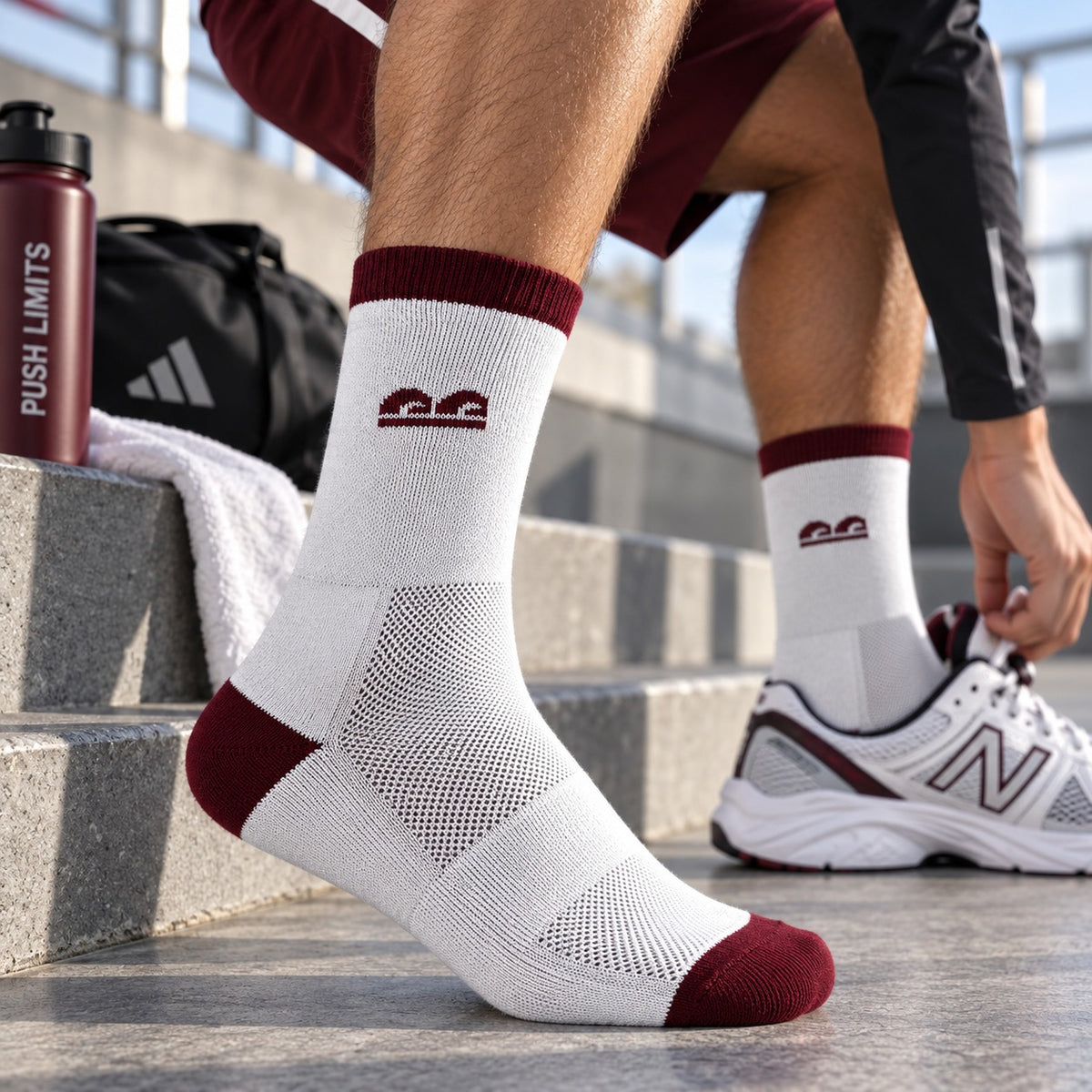 Street Grid Crew Sport Socks-Pack of 3
