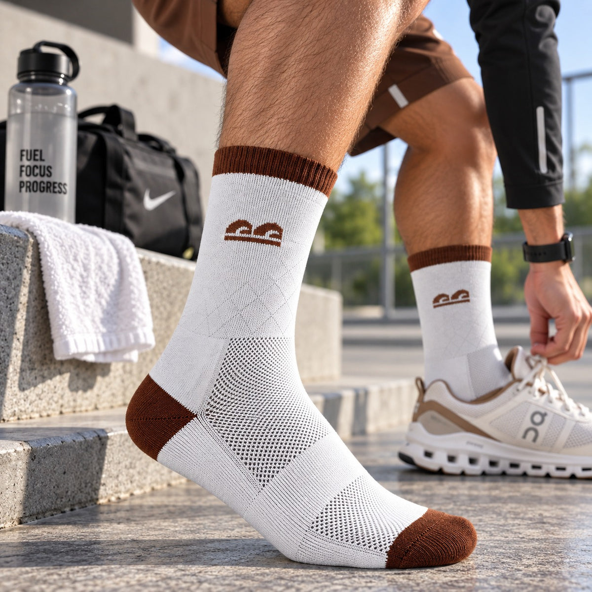 Street Grid Crew Sport Socks-Pack of 3