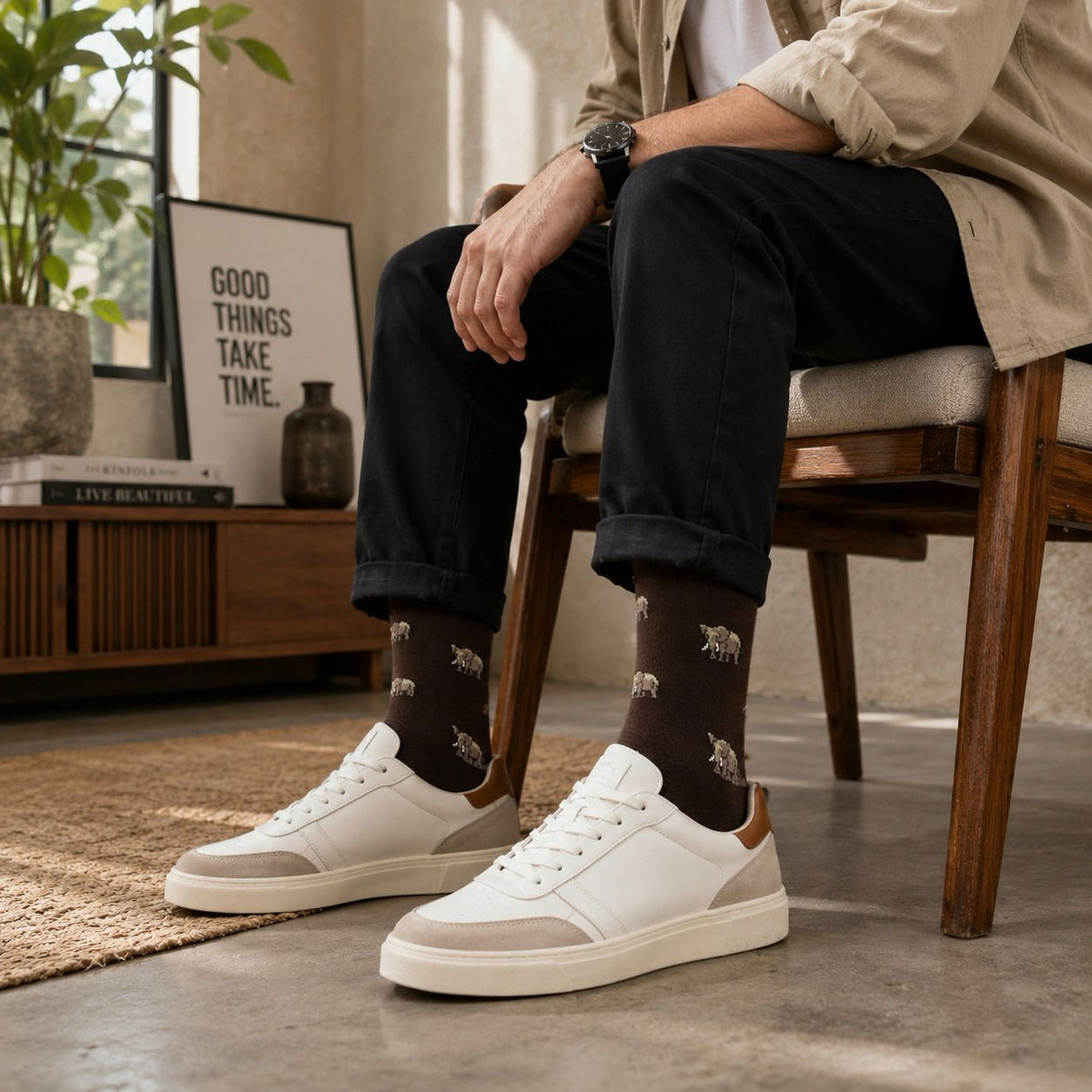 Jungle Safari Pack of 3-Crew Socks