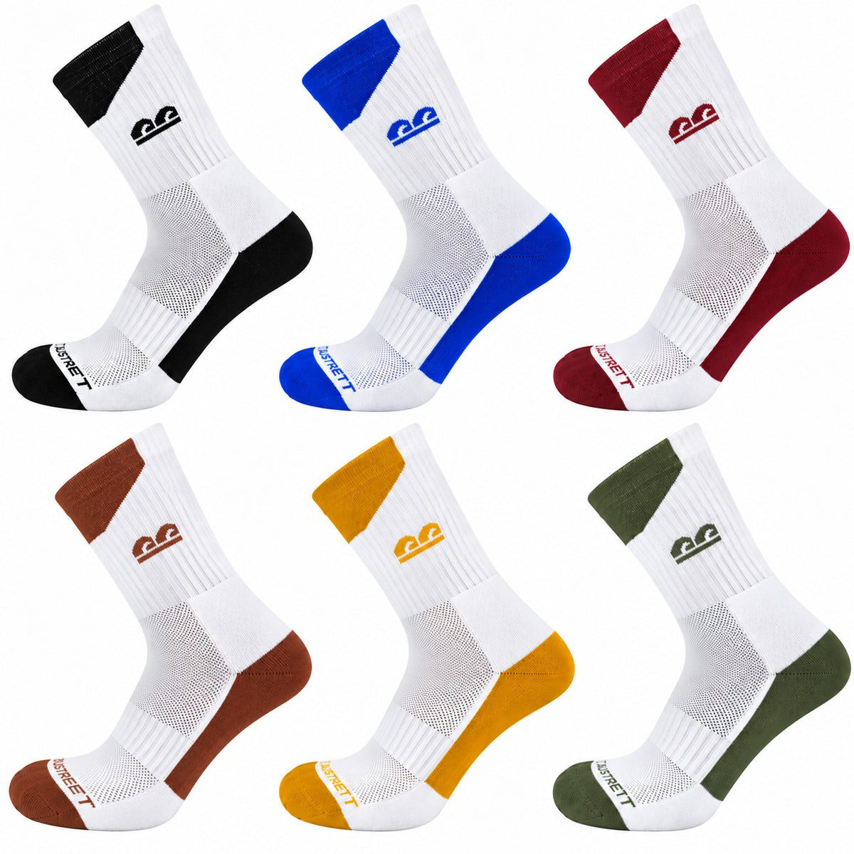 Aero Sprint Crew Sport Socks-Pack of 6
