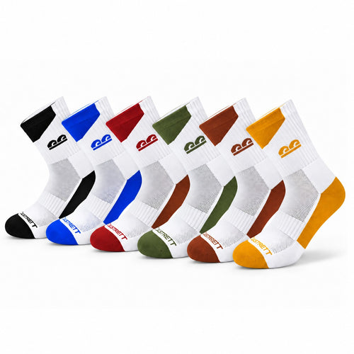 Aero Sprint Crew Sport Socks-Pack of 6