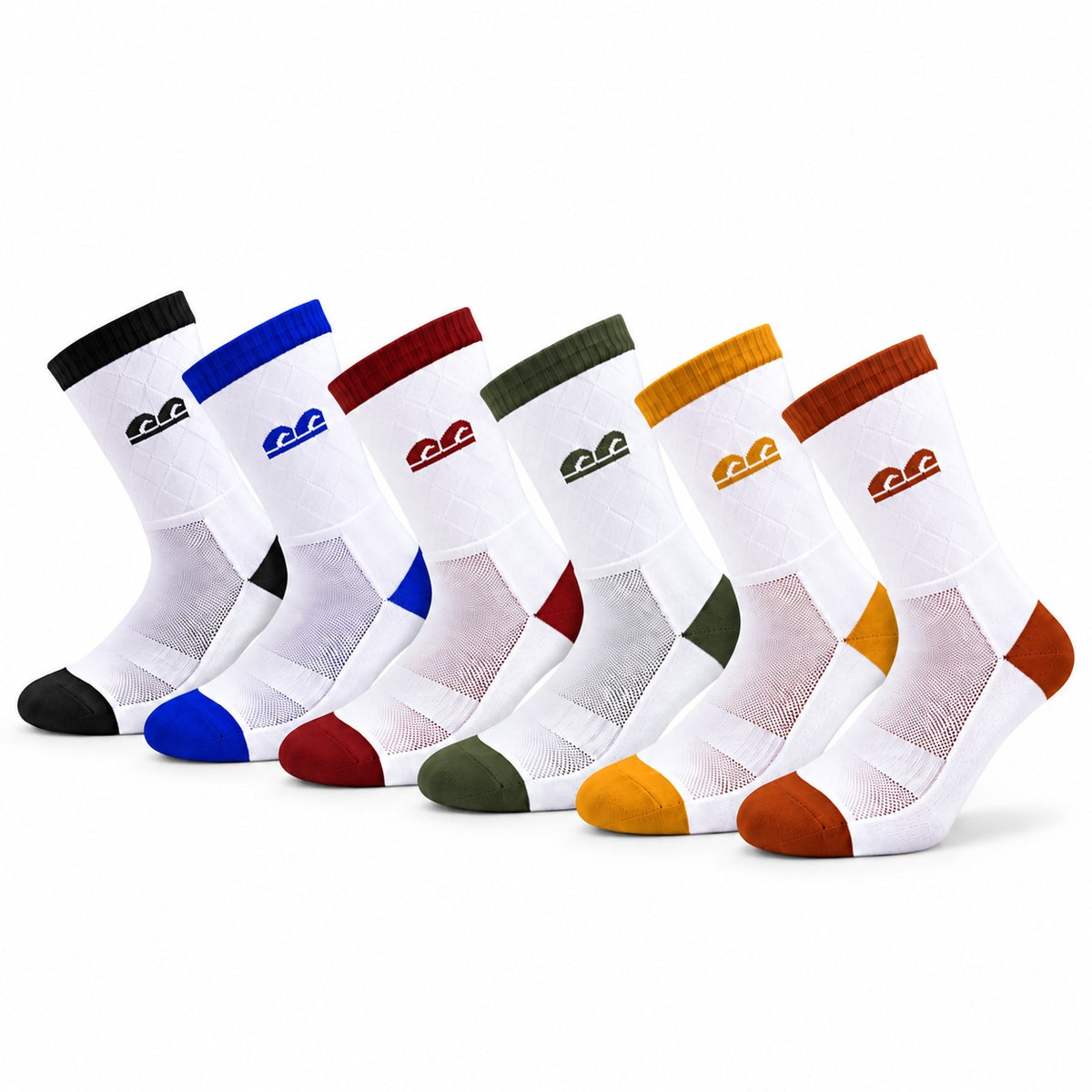 Street Grid Crew Sport Socks-Pack of 6