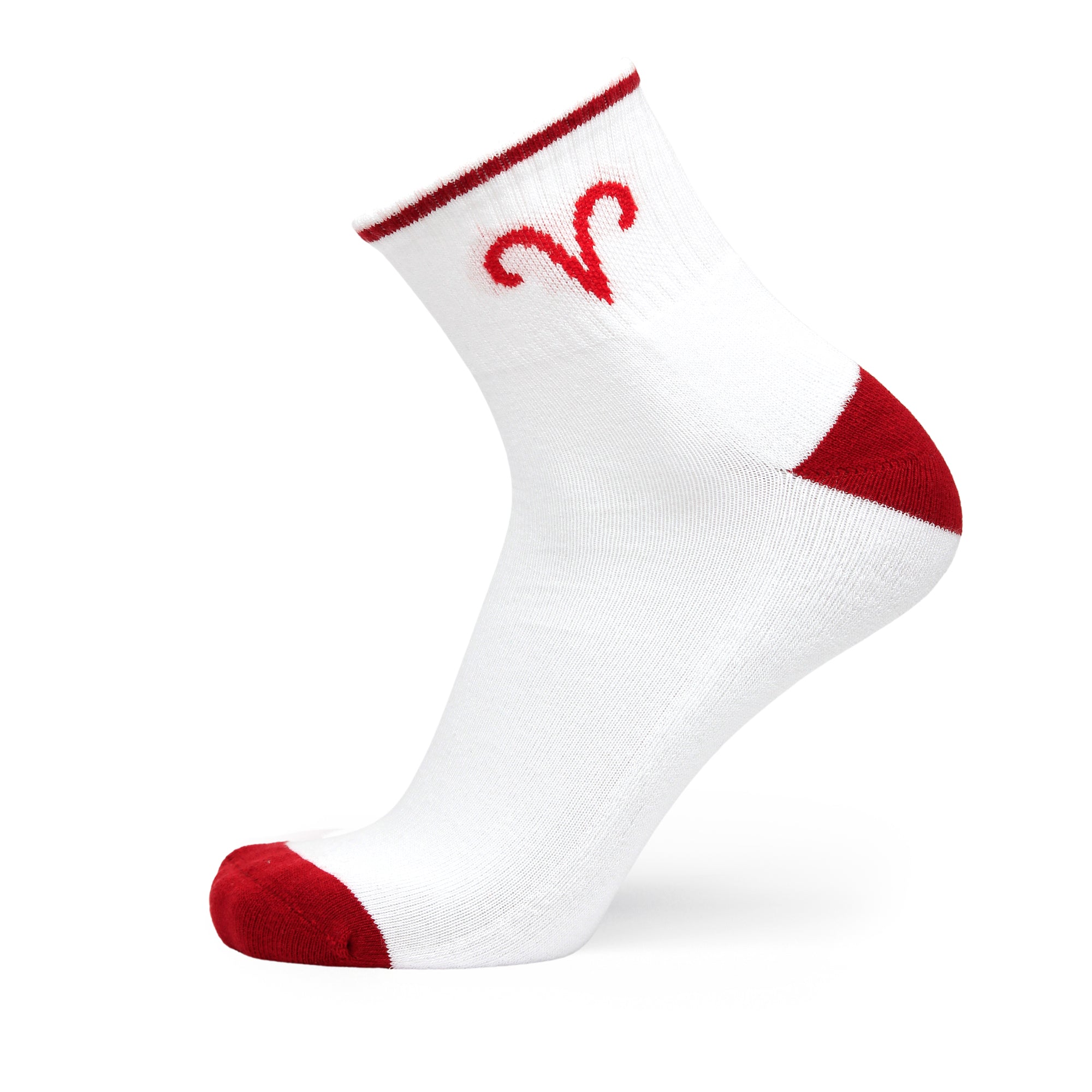 Design Aries Ankle Socks-White Base Pack of 3