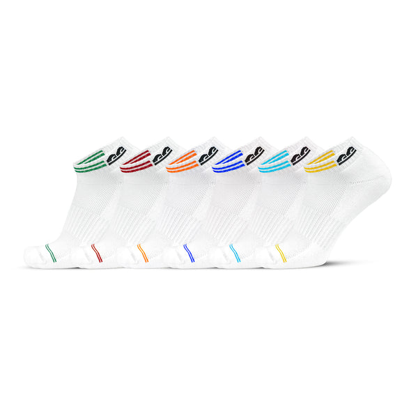 Bamboo White Stripe Socks (6 Pair)