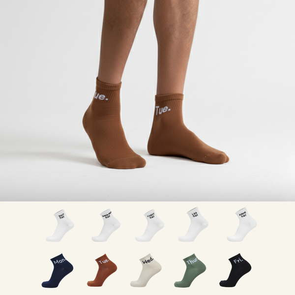 Sports GYM-Weekly Ankle Socks-Multicolor Combo-Pack of 10