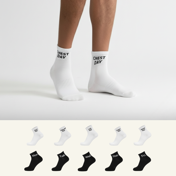 Sports GYM-Weekly Ankle Socks-Chess Combo-Pack of 10