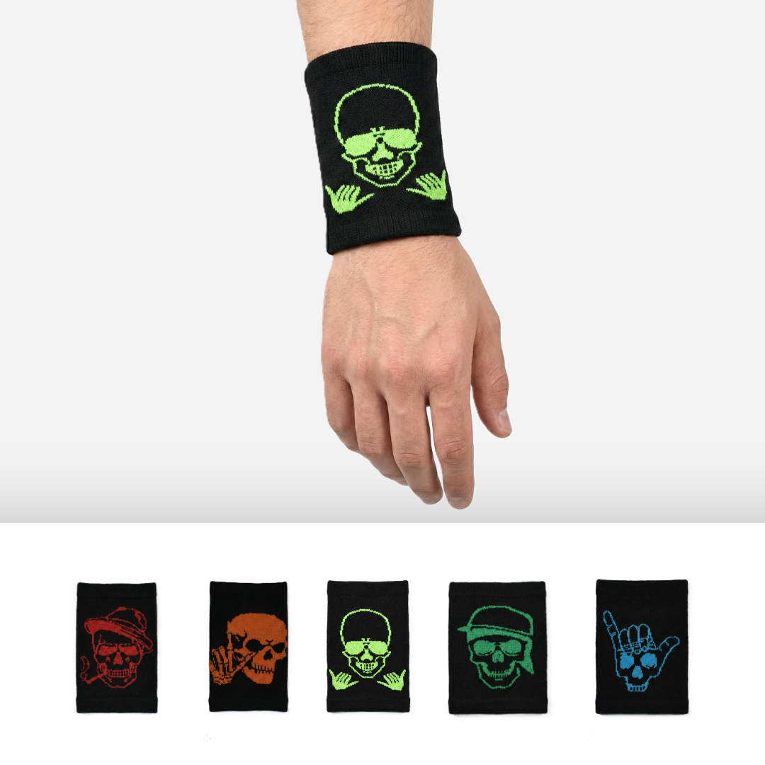 Design Everyday Wristbands - Neon Skull 5 Pieces