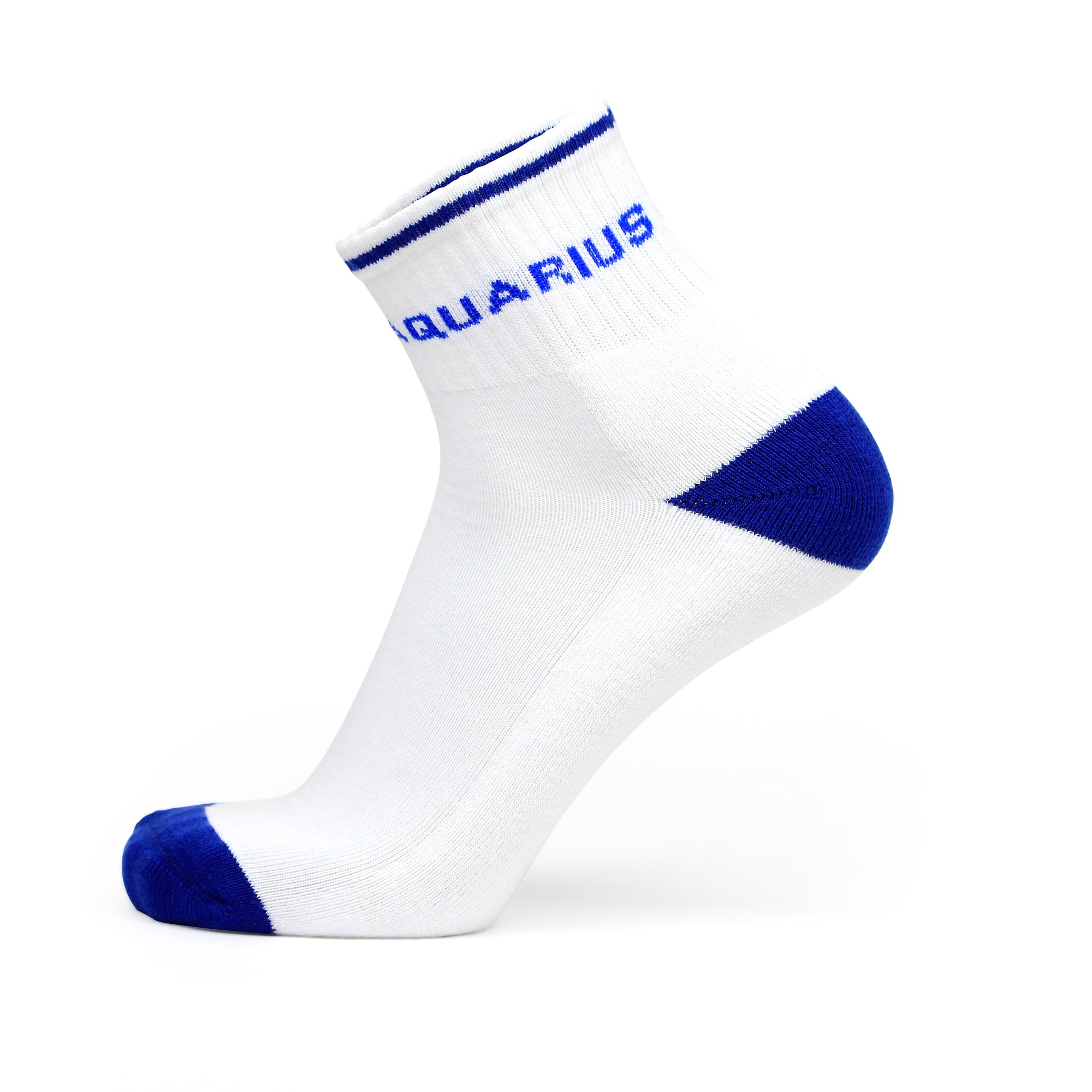 Design Aquarius Ankle Socks-White Base Pack of 3
